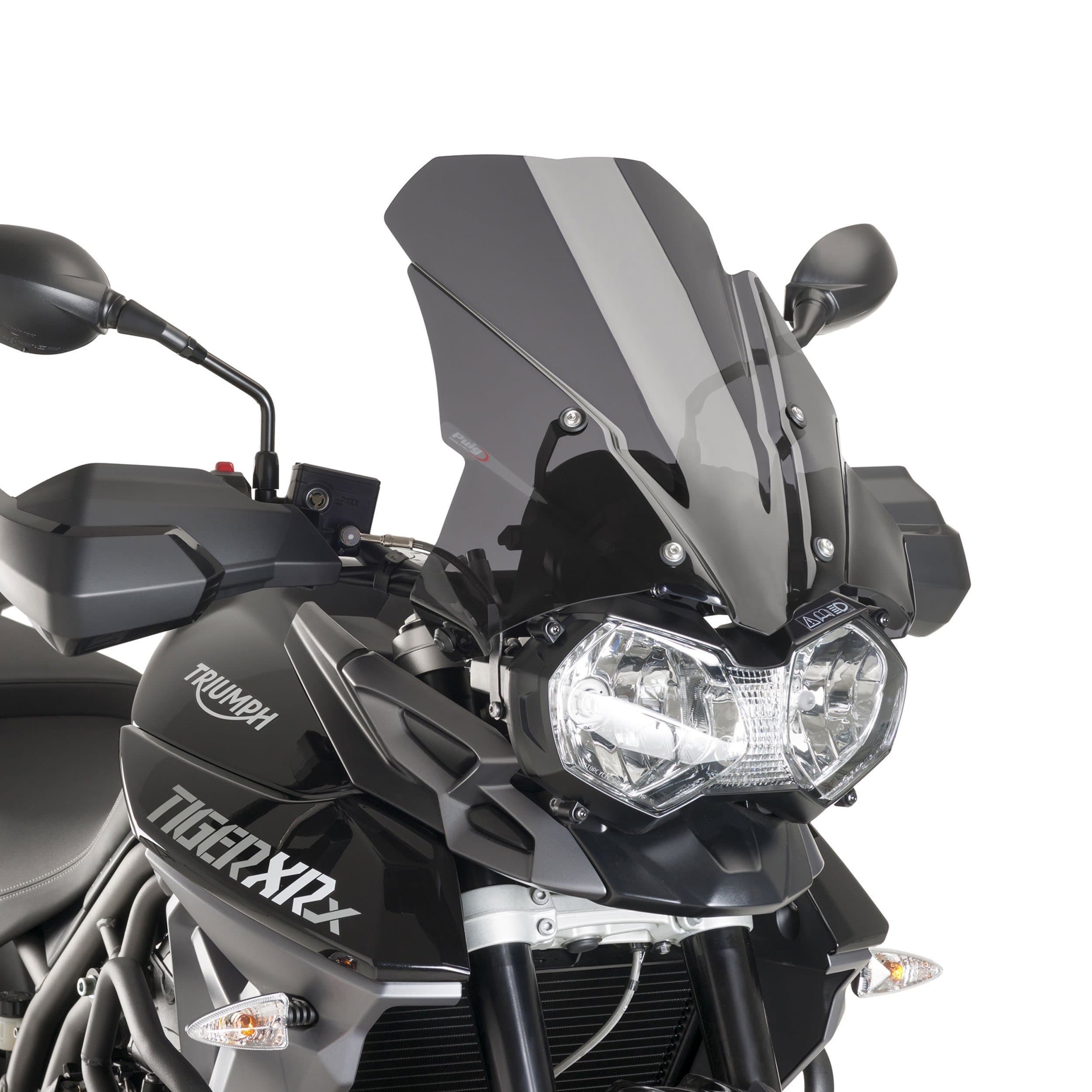 Puig Touring Screen | Dark Smoke | Triumph Tiger 800 XC/XCX/XCA/Low 2011>2017-M5652F-Screens-Pyramid Motorcycle Accessories