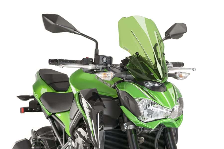 Puig Touring Screen | Green | Kawasaki Z 900 2017>2019-M9392V-Screens-Pyramid Motorcycle Accessories