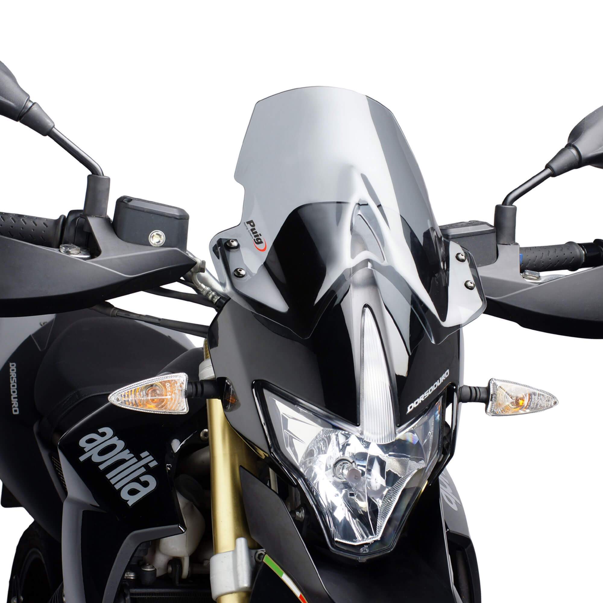 Puig Touring Screen | Light Smoke | Aprilia Dorsoduro 750 2009>2016-Screens-Pyramid Motorcycle Accessories