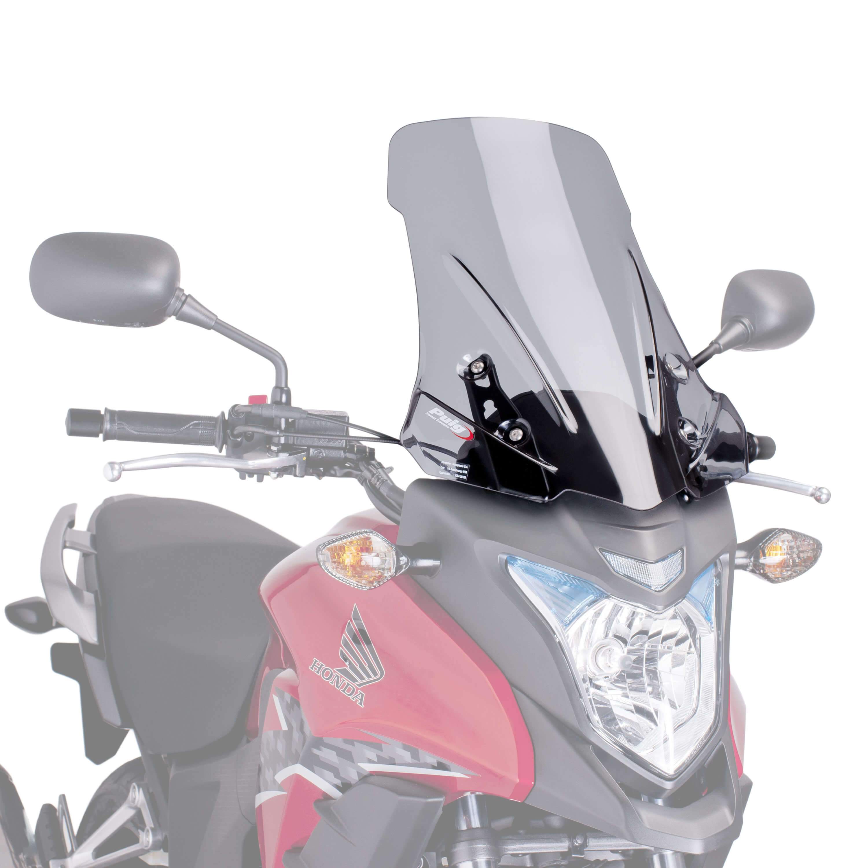 Puig Touring Screen | Light Smoke | Honda CB 500 X 2013>2015-M6480H-Screens-Pyramid Motorcycle Accessories