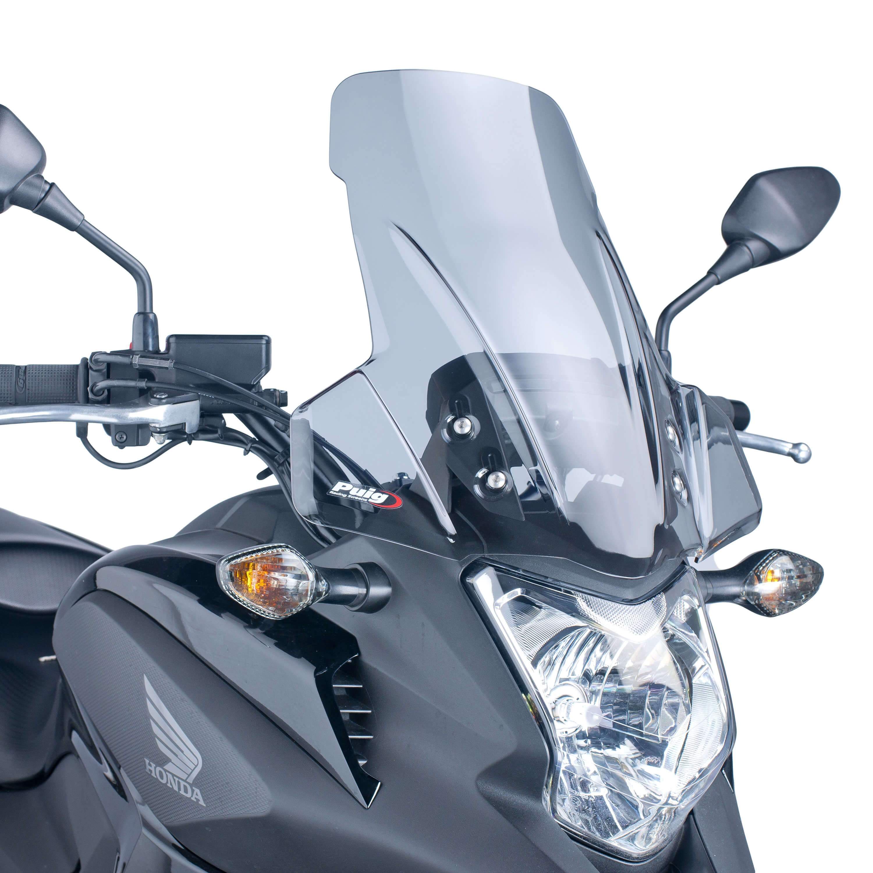 Puig Touring Screen | Light Smoke | Honda NC 700 X 2012>2013-Screens-Pyramid Motorcycle Accessories