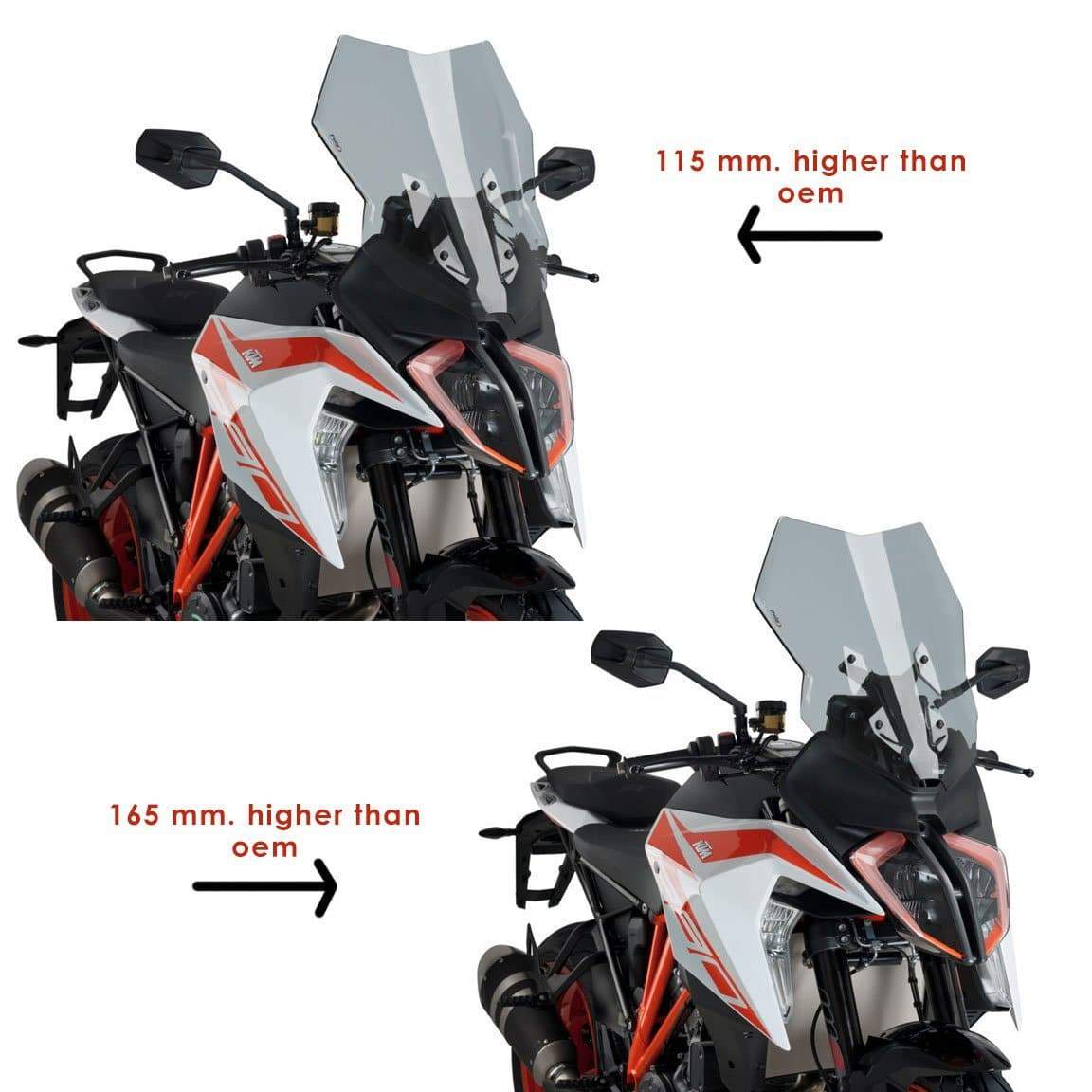 Puig Touring Screen | Light Smoke | KTM 1290 Super Duke GT 2019>Current-Screens-Pyramid Motorcycle Accessories