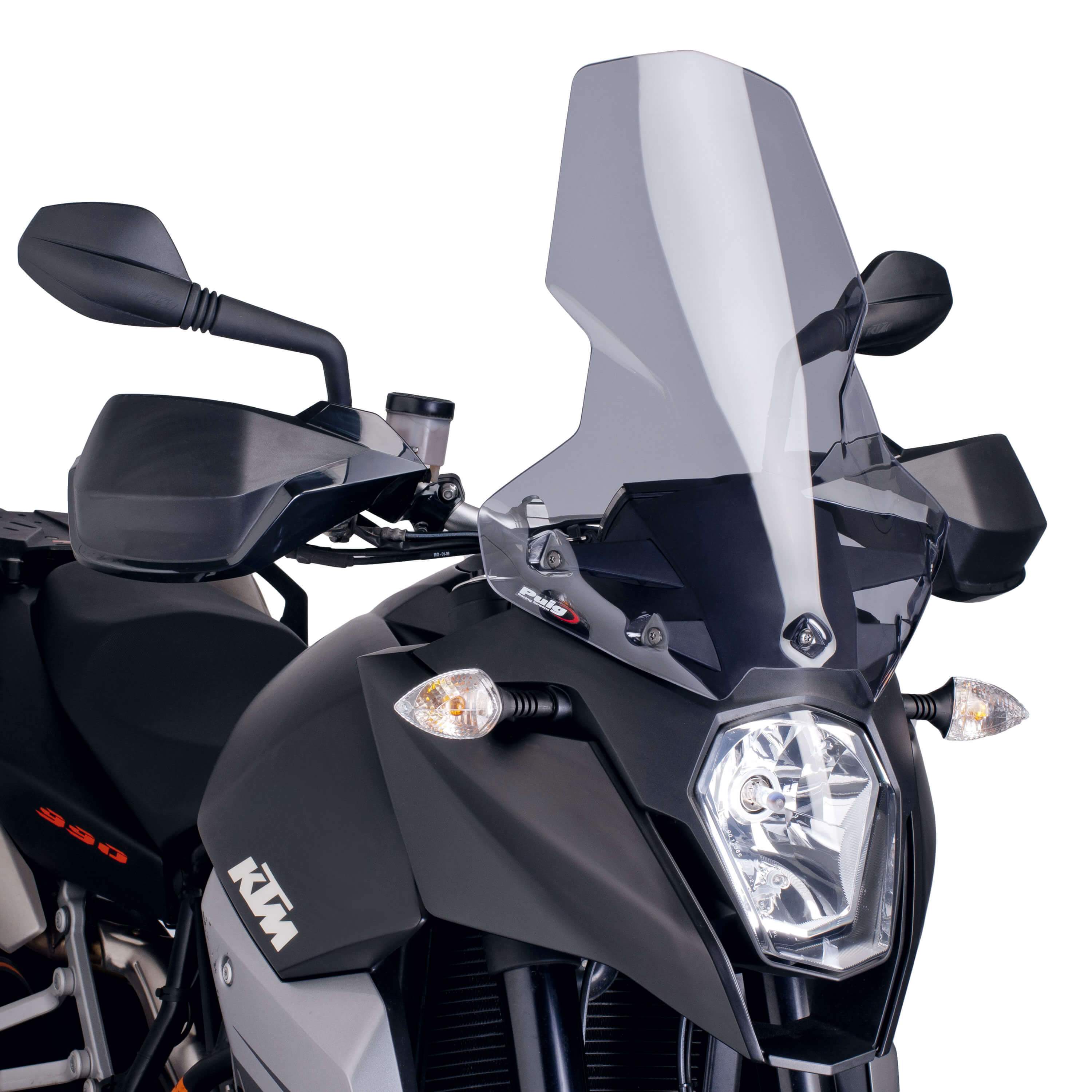 Puig Touring Screen | Light Smoke | KTM 990 Supermoto T 2009>2012-Screens-Pyramid Motorcycle Accessories