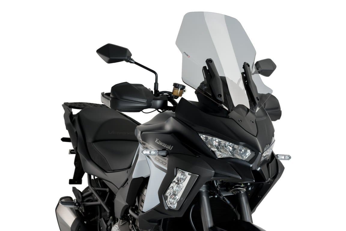 Puig Touring Screen | Light Smoke | Kawasaki Versys 1000 Tourer 2019>Current-M3640H-Screens-Pyramid Motorcycle Accessories