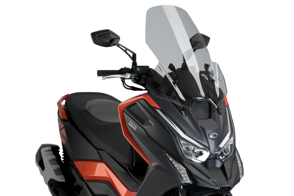 Puig Touring Screen | Light Smoke | Kymco DT X360 2022>Current -   Pyramid Motorcycle Accessories