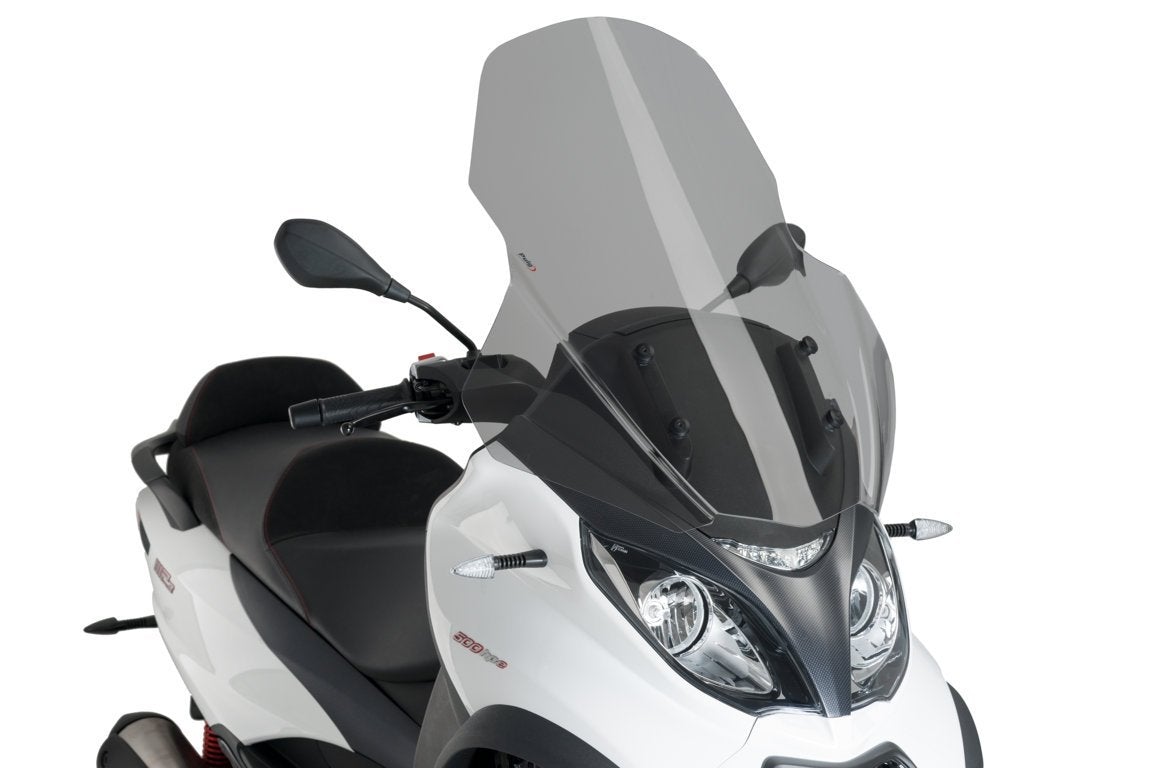 Puig Touring Screen | Light Smoke | Piaggio MP3 500 HPE ABS ASR 2018>Current-Screens-Pyramid Motorcycle Accessories
