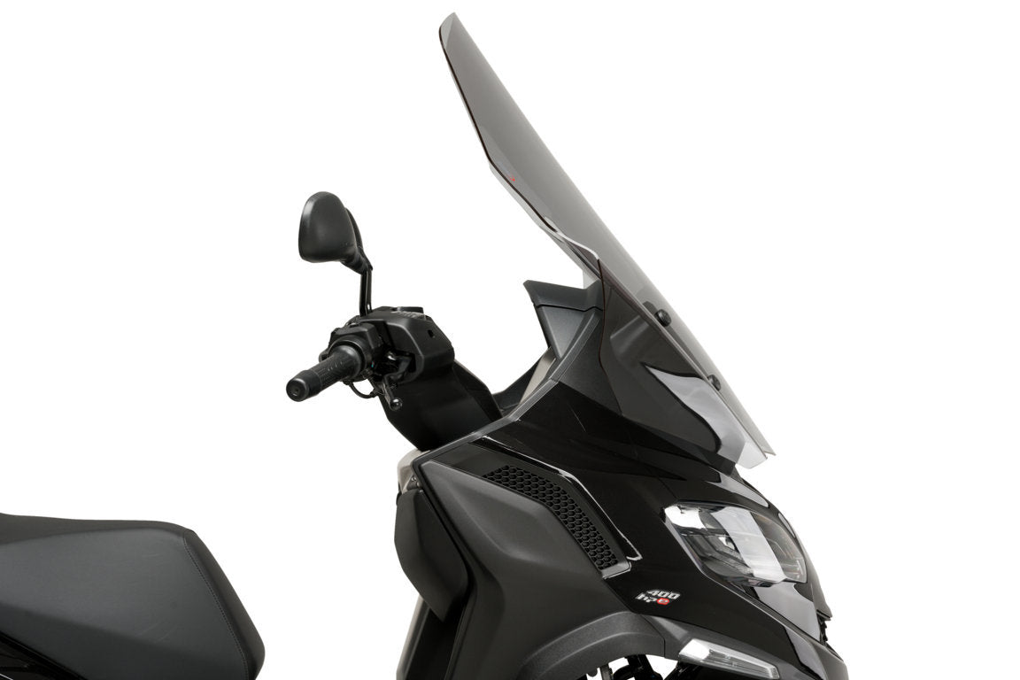 Puig Touring Screen | Light Smoke | Piaggio MP3 Sport 2021>Current-Screens-Pyramid Motorcycle Accessories