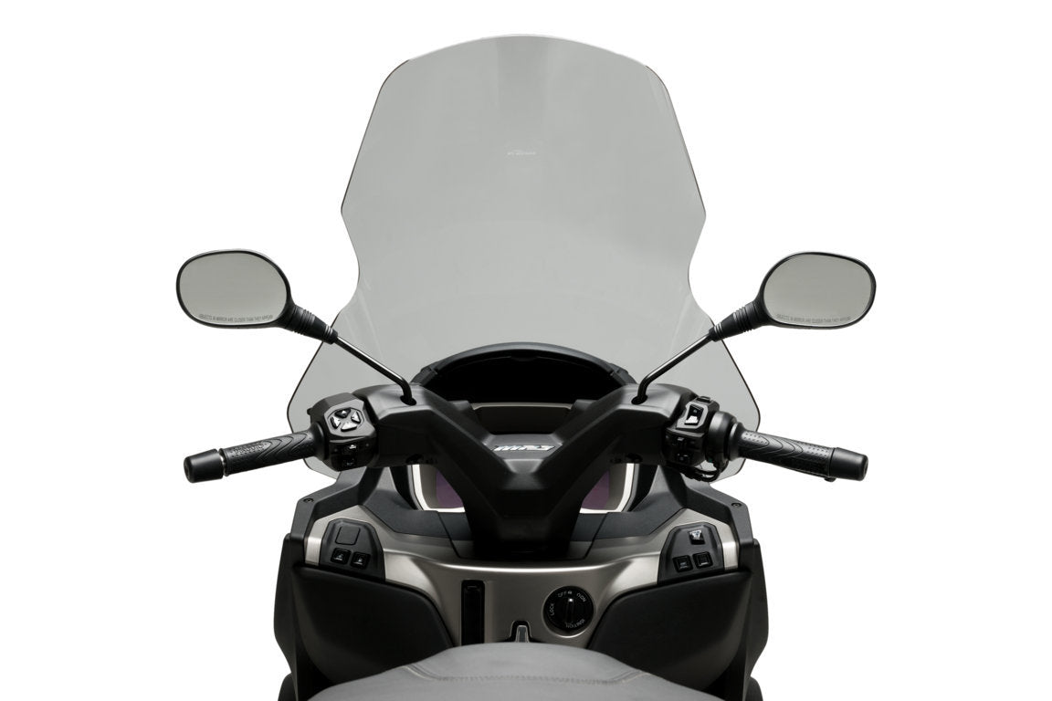Puig Touring Screen | Light Smoke | Piaggio MP3 Sport 2021>Current-Screens-Pyramid Motorcycle Accessories