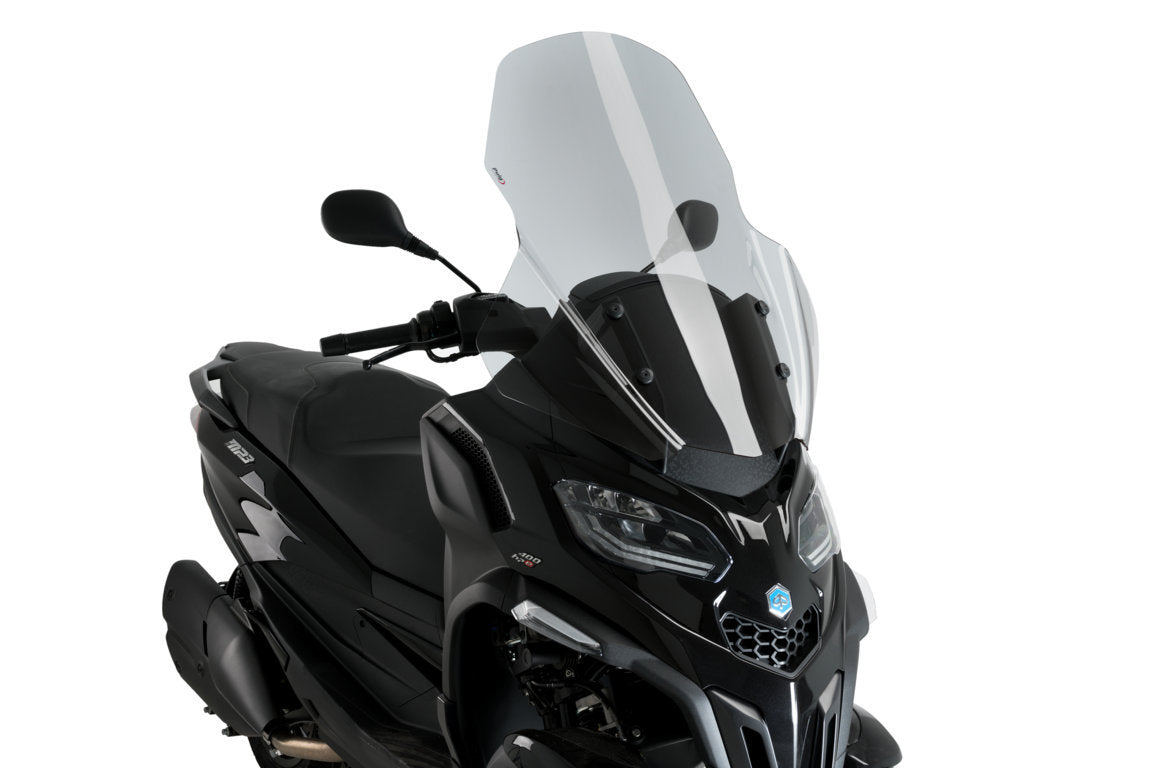 Puig Touring Screen | Light Smoke | Piaggio MP3 Sport 2021>Current-Screens-Pyramid Motorcycle Accessories