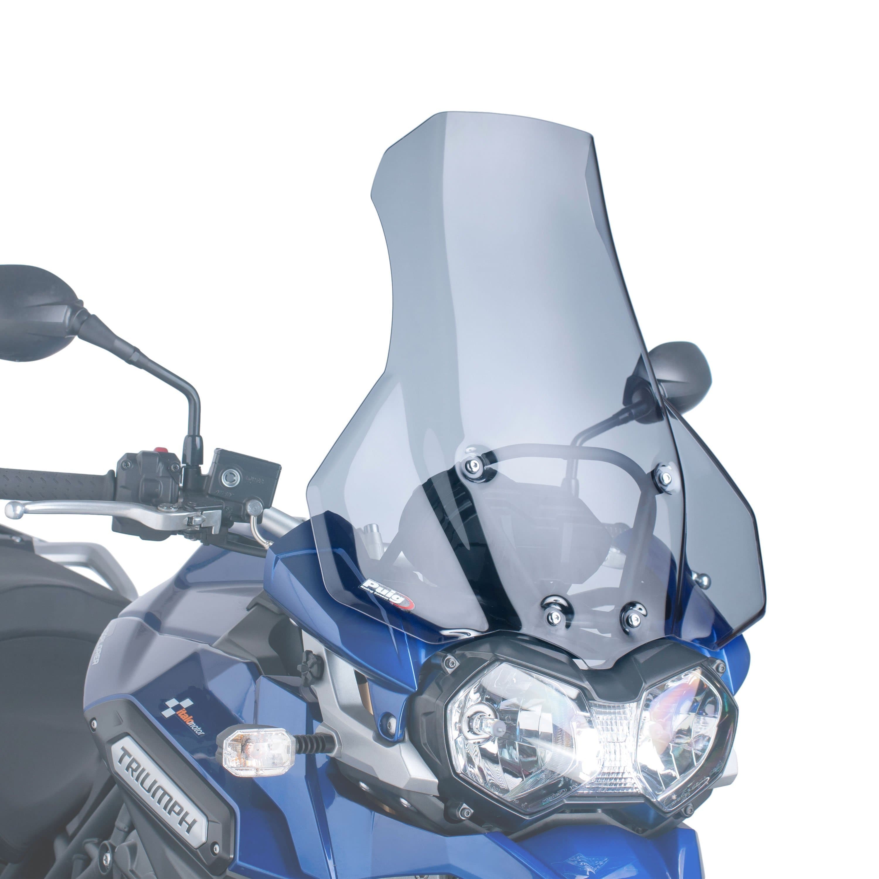 Puig Touring Screen | Light Smoke | Triumph Explorer 1200 XC/XCX/XRA/Low 2012>2015-M6000H-Screens-Pyramid Motorcycle Accessories