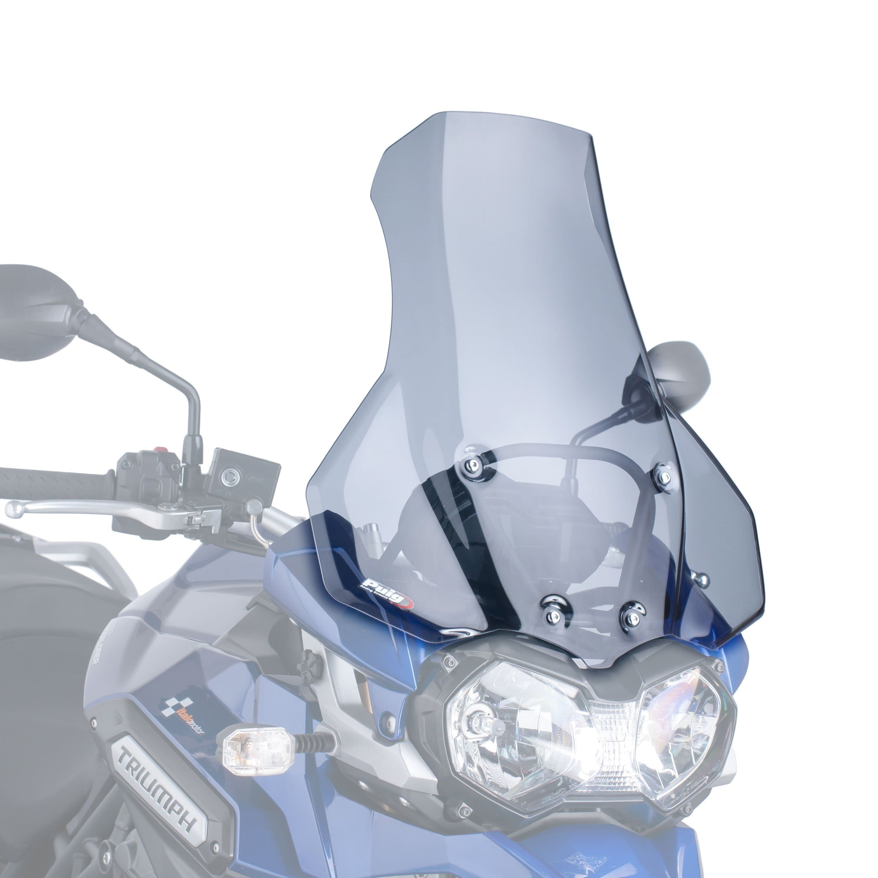 Puig Touring Screen | Light Smoke | Triumph Explorer 1200 XC/XCX/XRA/Low 2012>2015-M6000H-Screens-Pyramid Motorcycle Accessories