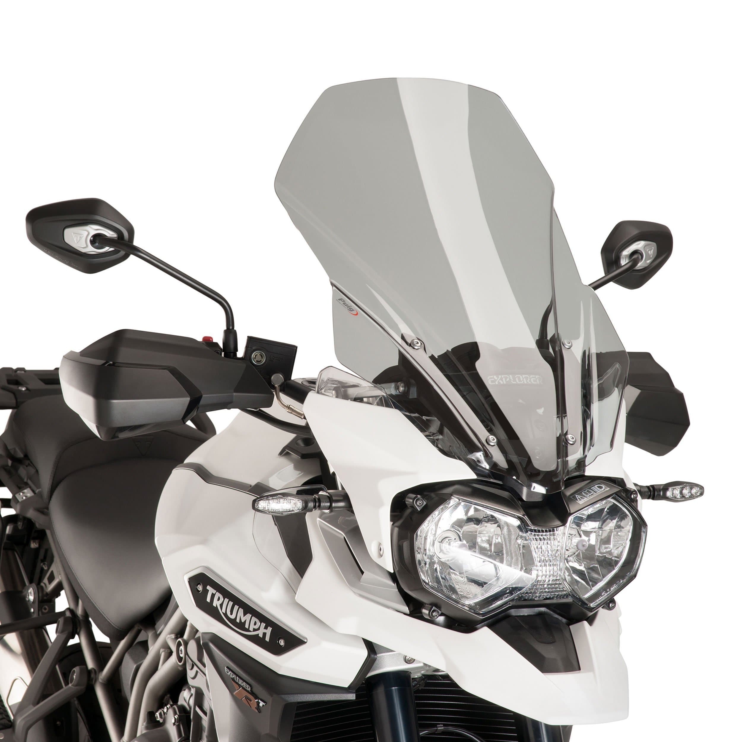 Puig Touring Screen | Light Smoke | Triumph Explorer 1200 XC/XCX/XRA/Low 2016>2017-M8915H-Screens-Pyramid Motorcycle Accessories