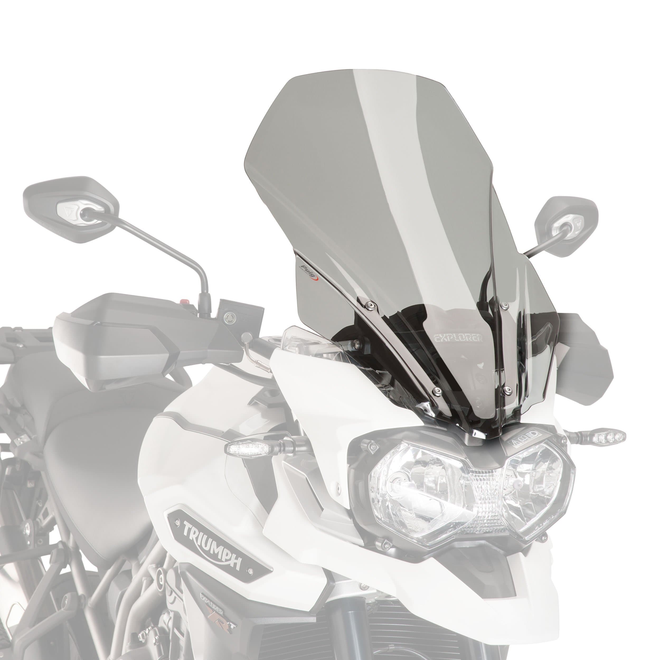 Puig Touring Screen | Light Smoke | Triumph Explorer 1200 XC/XCX/XRA/Low 2016>2017-M8915H-Screens-Pyramid Motorcycle Accessories
