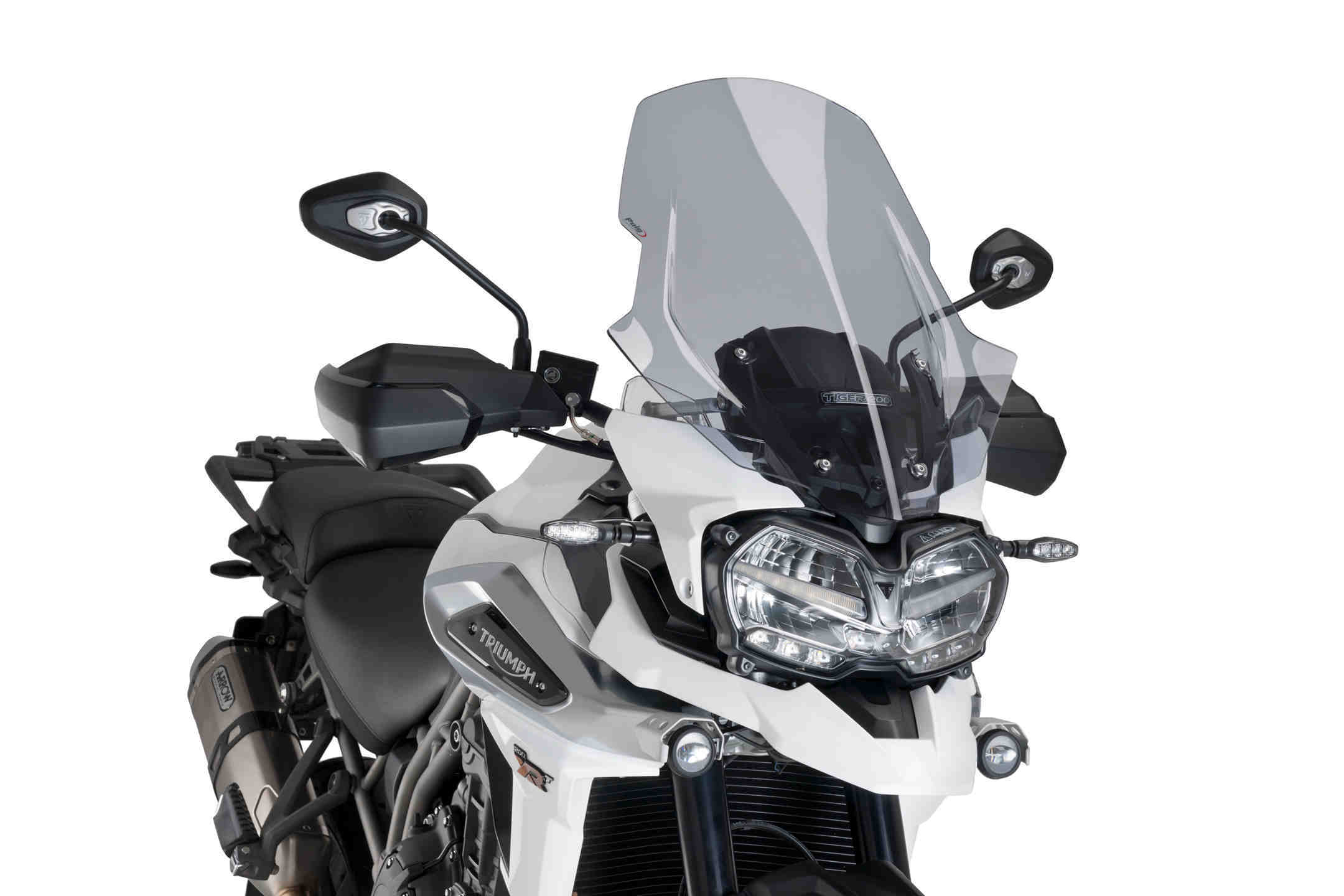 Puig Touring Screen | Light Smoke | Triumph Tiger Explorer XC/XCA/XCX/XR/XRT/XRX 2018>2020-Screens-Pyramid Motorcycle Accessories