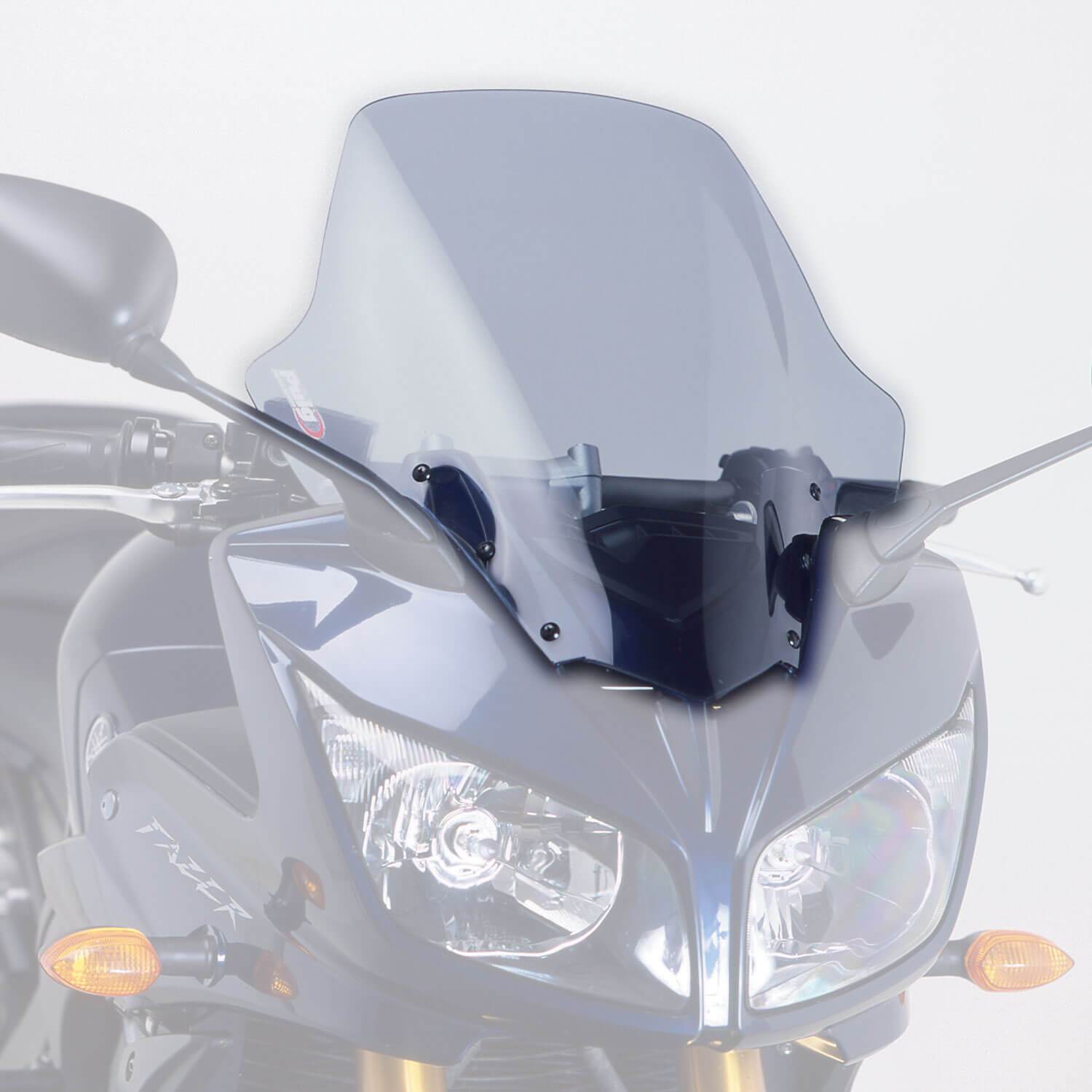 Puig Touring Screen | Light Smoke | Yamaha FZ1 Fazer 2006>2016-Screens-Pyramid Motorcycle Accessories