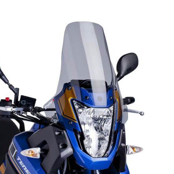 Puig Touring Screen | Light Smoke | Yamaha XT 660 Z Tenere 2008>2016-Screens-Pyramid Motorcycle Accessories