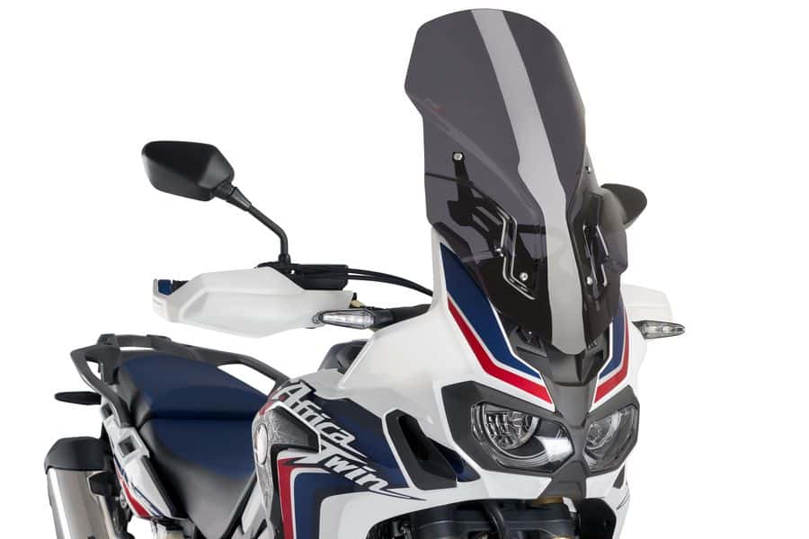 Puig Touring Screen and Support Arm | Dark Smoke | Honda CRF 1000 L Africa Twin Adventure Sports 2018>2019 -  Shop name