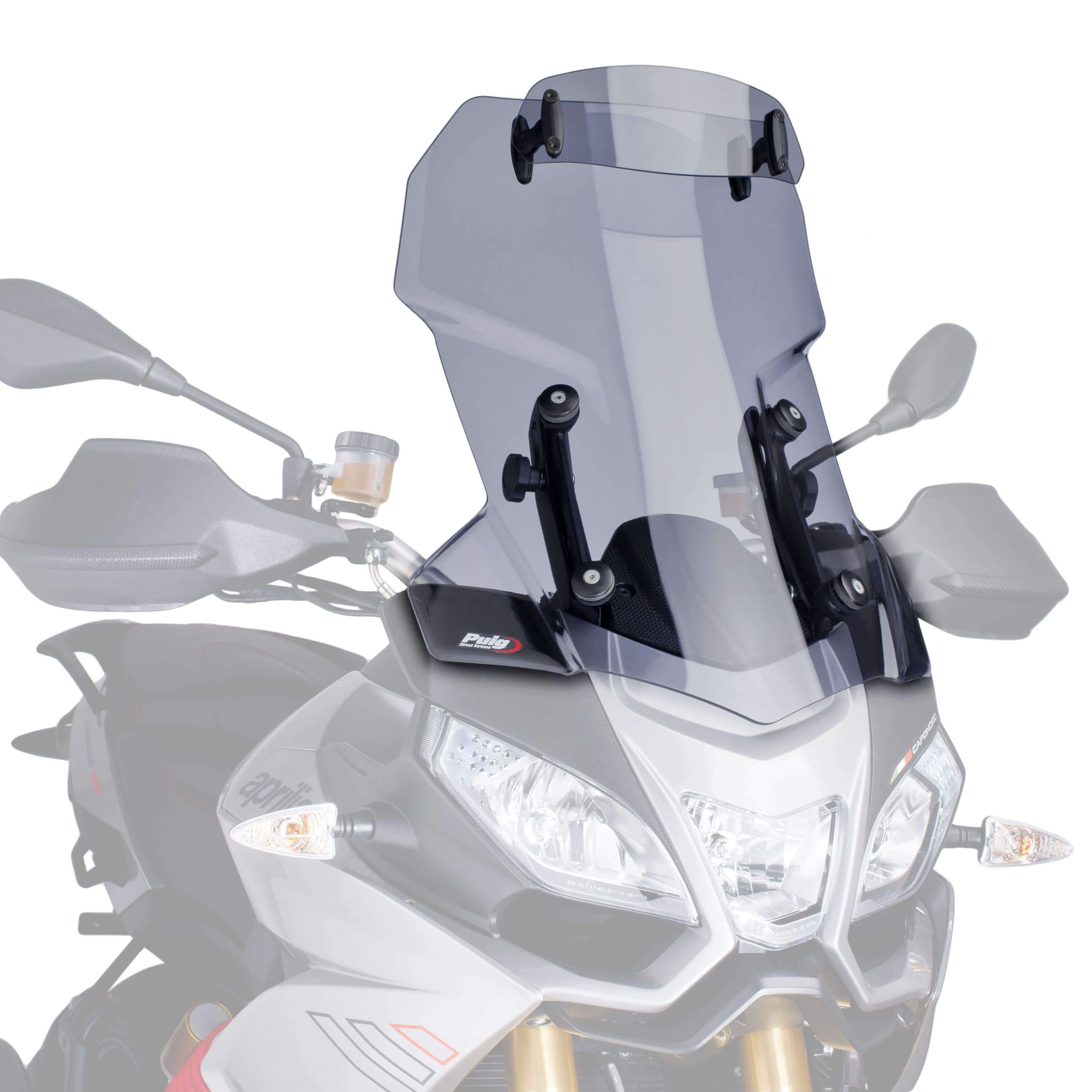 Puig Touring Screen with Visor | Light Smoke | Aprilia Caponord 1200 2013>2017 -  Shop name
