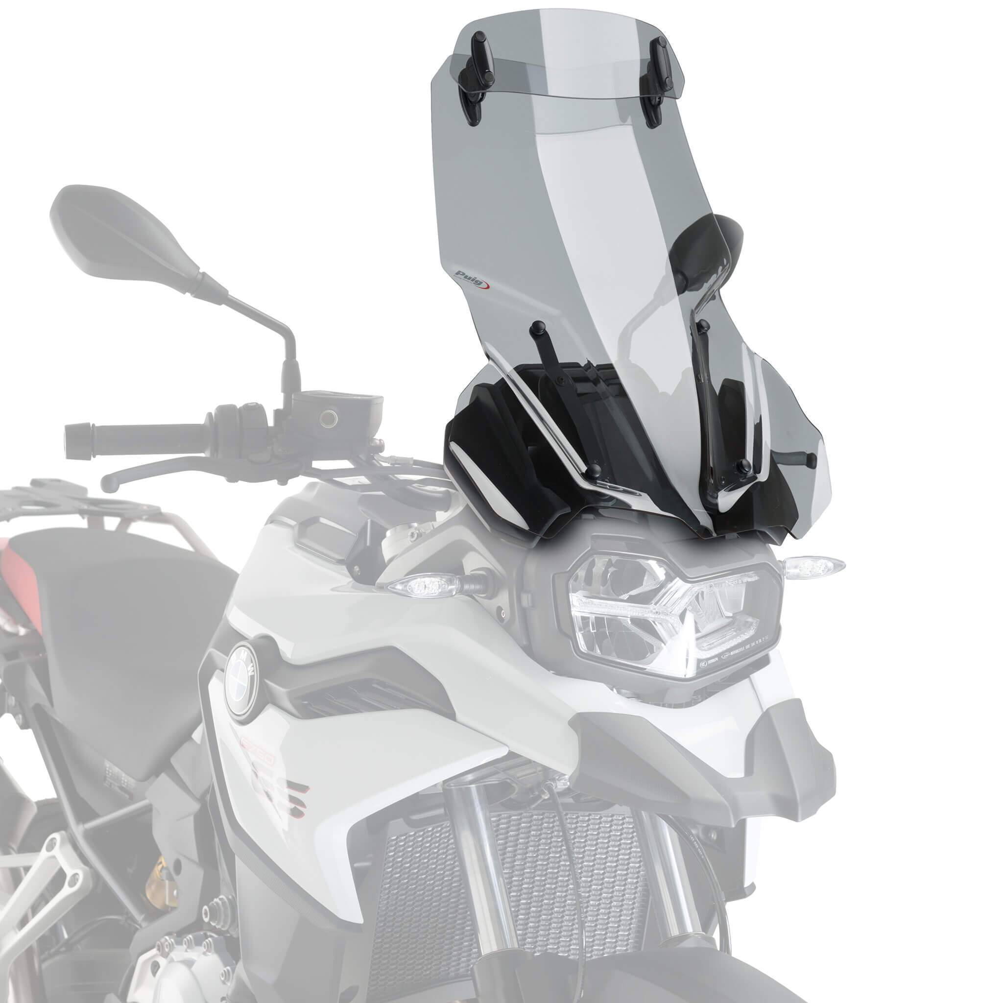 Puig Touring Screen with Visor | Light Smoke | BMW F750 GS 2018>Current-M9771H-Screens-Pyramid Motorcycle Accessories
