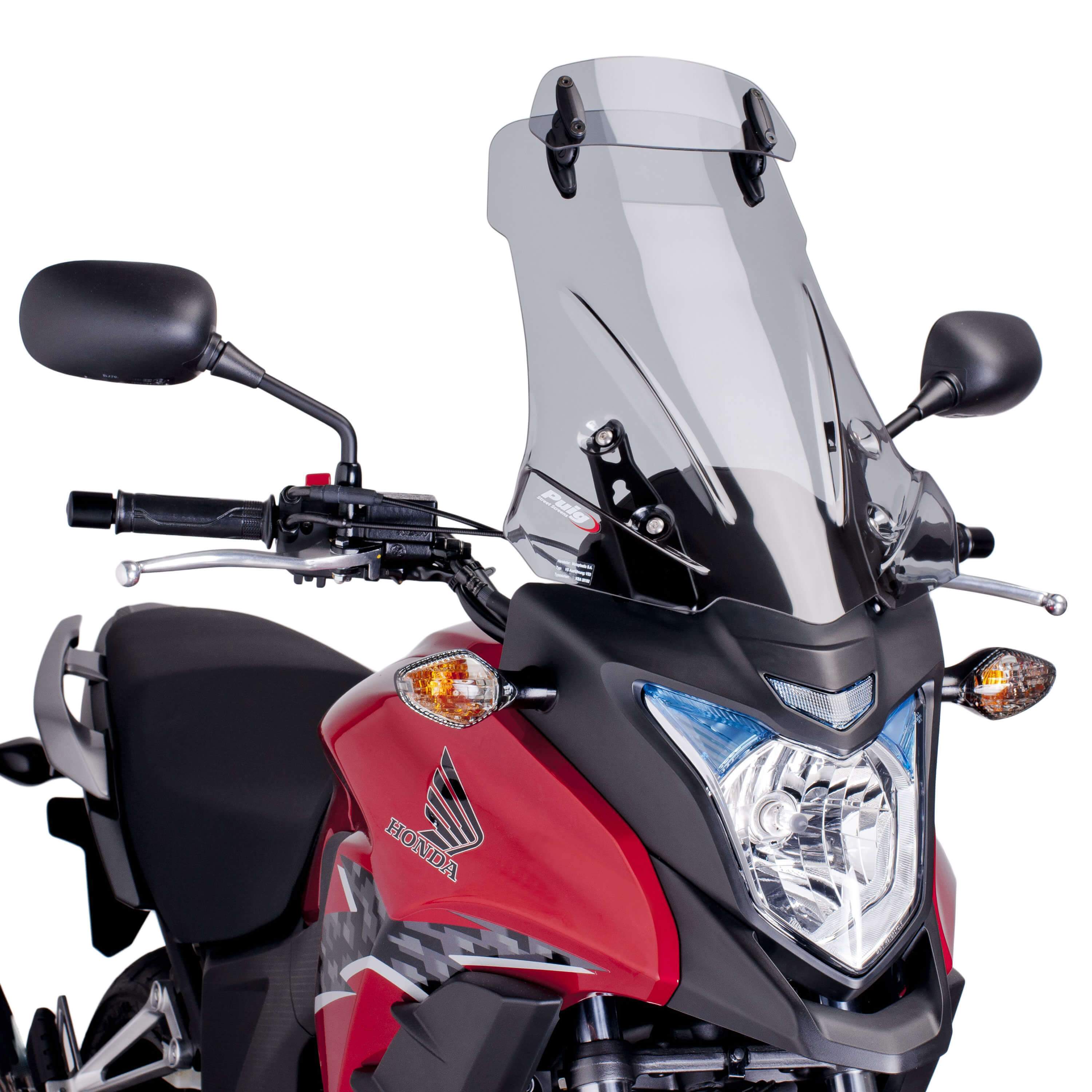 Puig Touring Screen with Visor | Light Smoke | Honda CB 500 X 2013>2015-M6992H-Screens-Pyramid Motorcycle Accessories