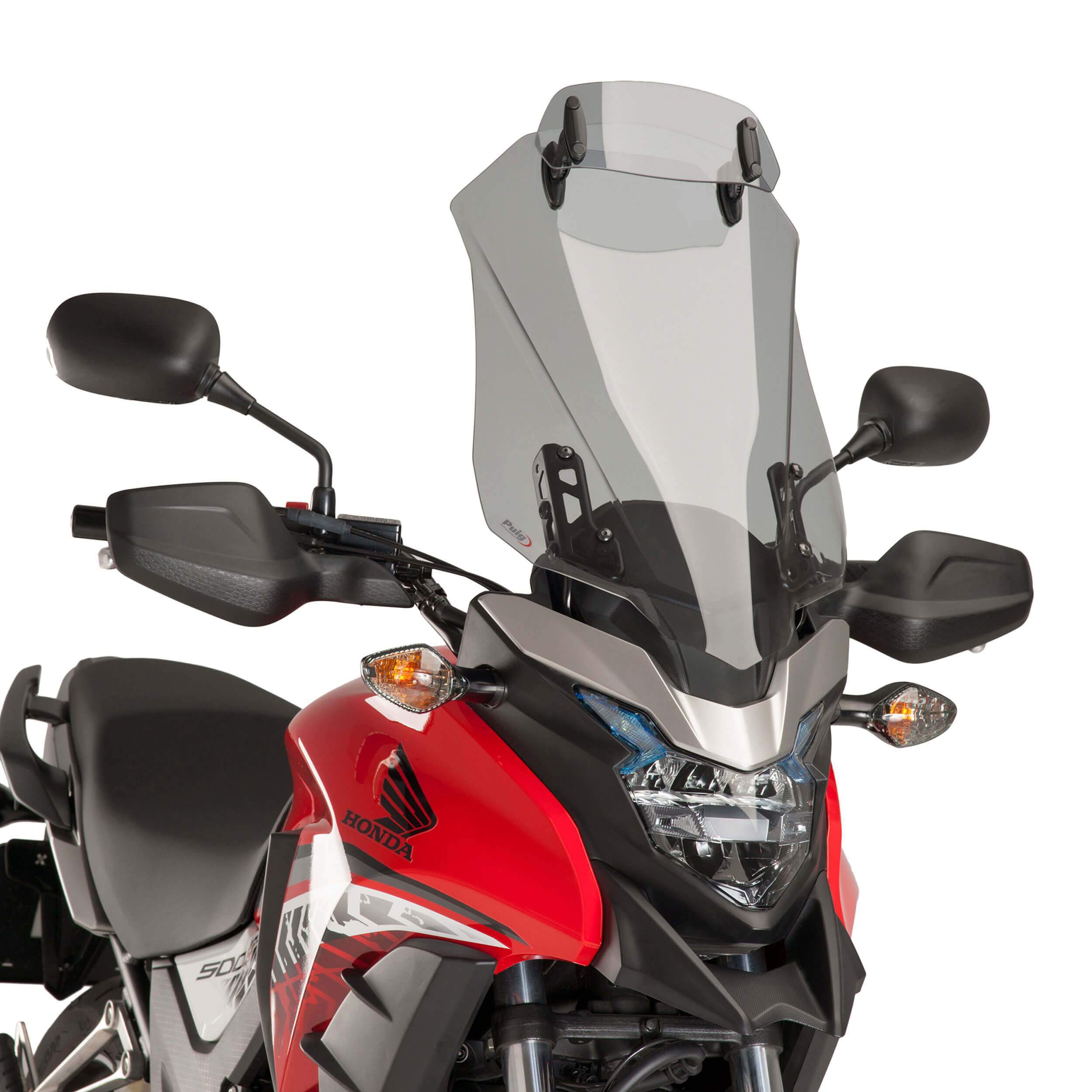 Puig Touring Screen with Visor | Light Smoke | Honda CB 500 X 2016>2024 -  Shop name