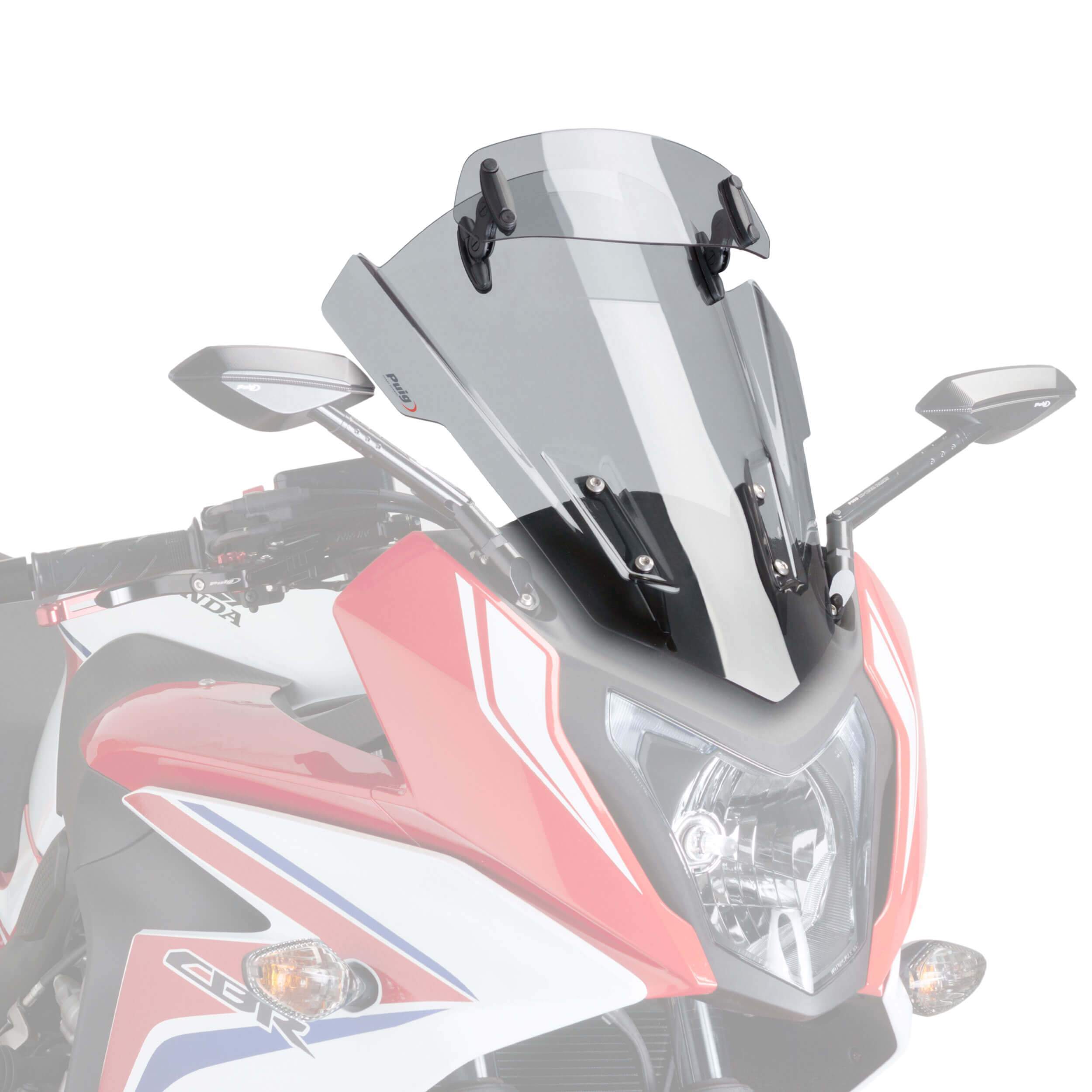 Puig Touring Screen with Visor | Light Smoke | Honda CBR 650 F 2014>Current -  Shop name