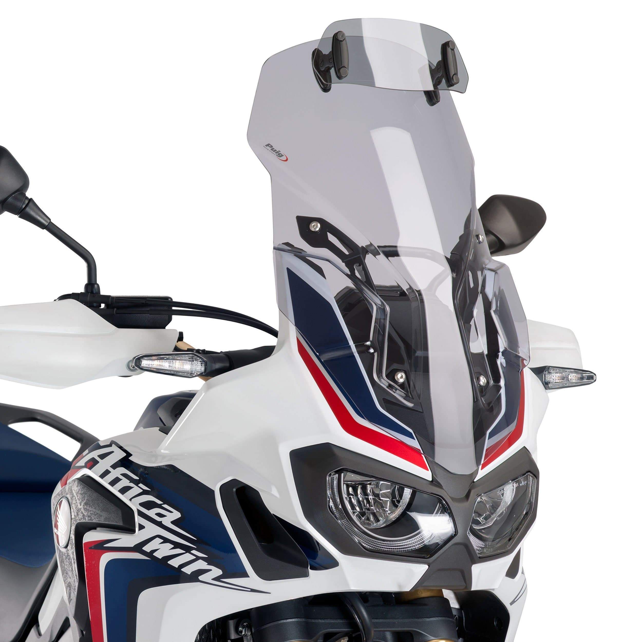 Puig Touring Screen with Visor | Light Smoke | Honda CRF 1000 L Africa Twin 2016>2019 -  Shop name