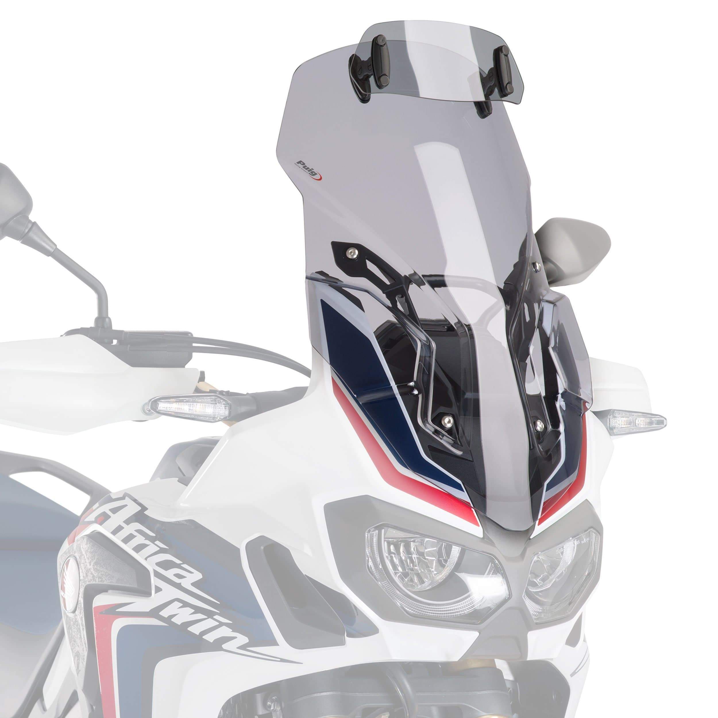 Puig Touring Screen with Visor | Light Smoke | Honda CRF 1000 L Africa Twin 2016>2019 -  Shop name