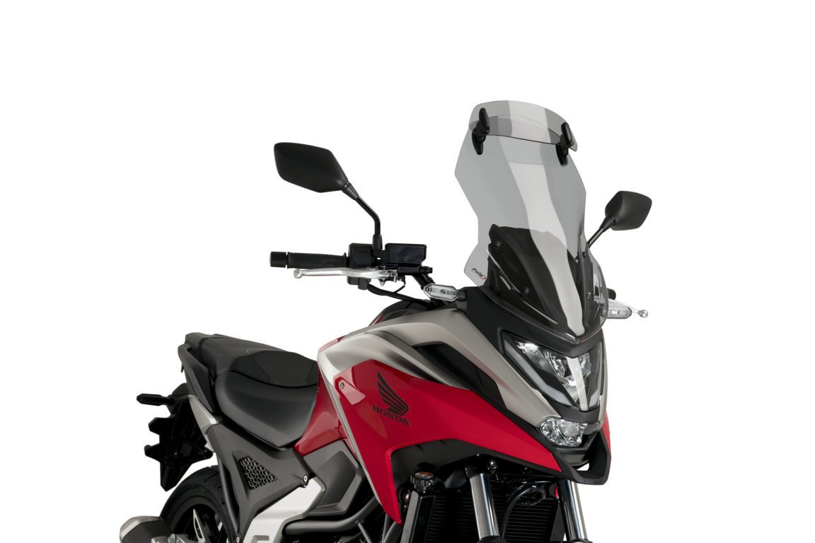 Puig Touring Screen with Visor | Light Smoke | Honda NC 750 X 2021>2024 -   Pyramid Motorcycle Accessories