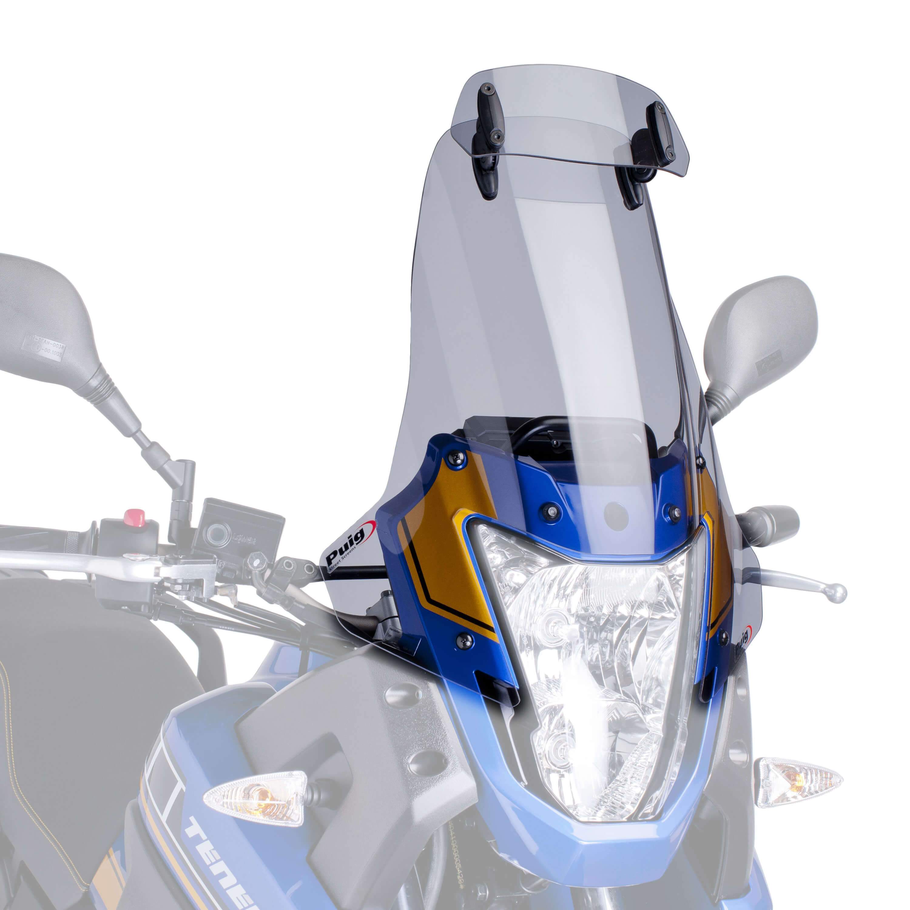 Puig Touring Screen with Visor | Light Smoke | Yamaha XT 660 Z Tenere 2008>2016 -  Shop name