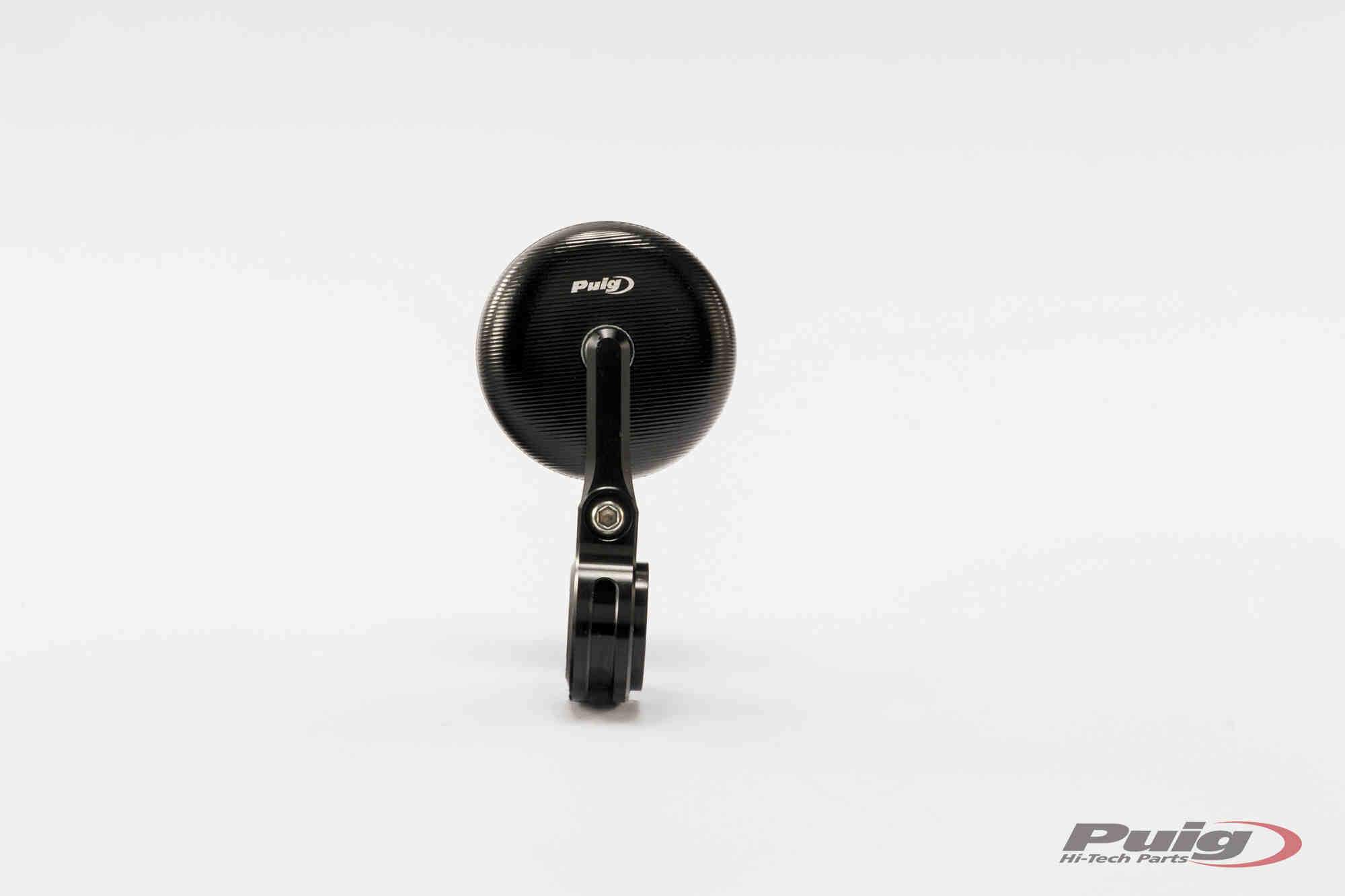 Puig Tracker Bar End Mirror | Black-Mirrors-Pyramid Motorcycle Accessories