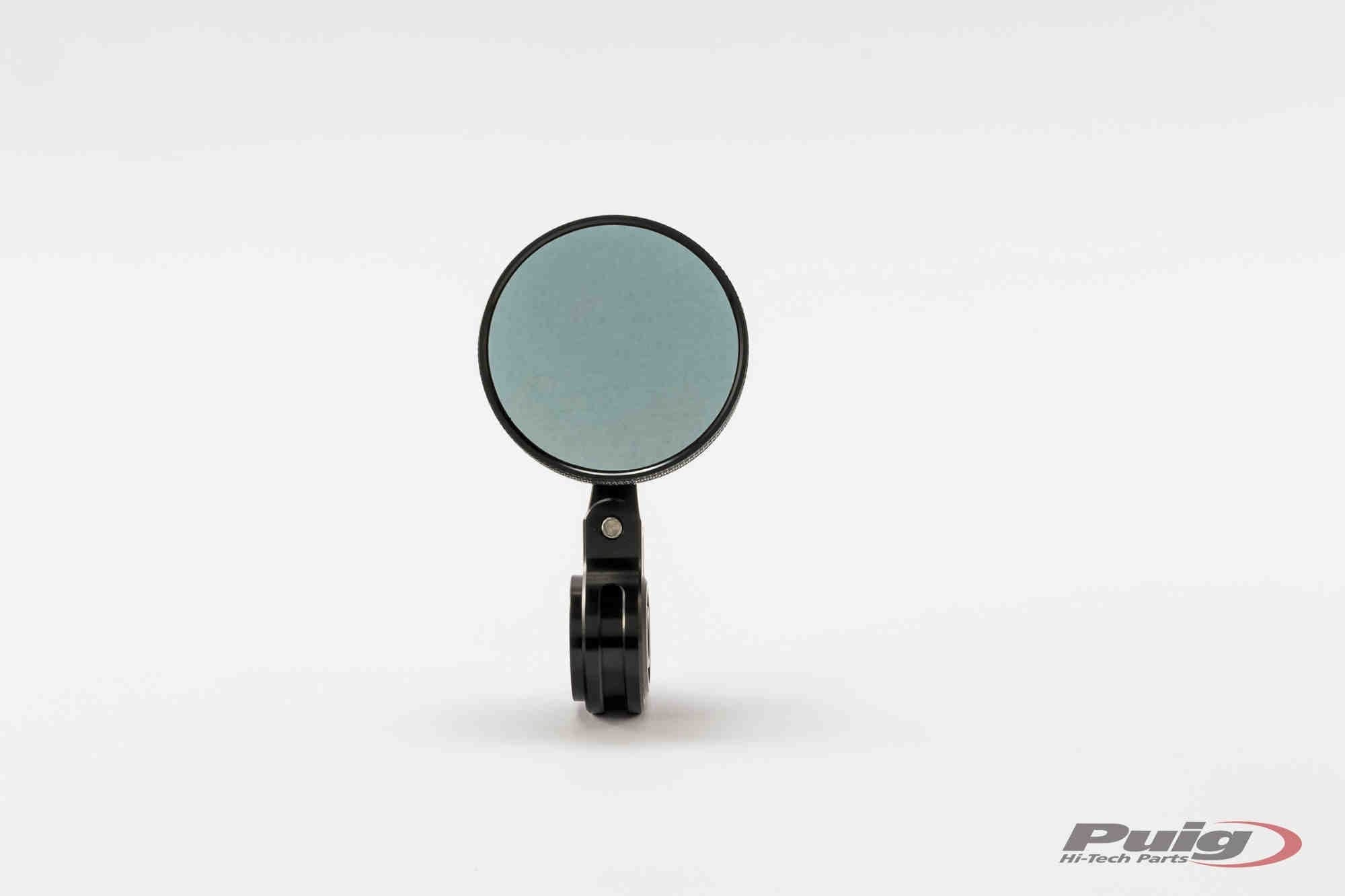 Puig Tracker Bar End Mirror | Black-Mirrors-Pyramid Motorcycle Accessories