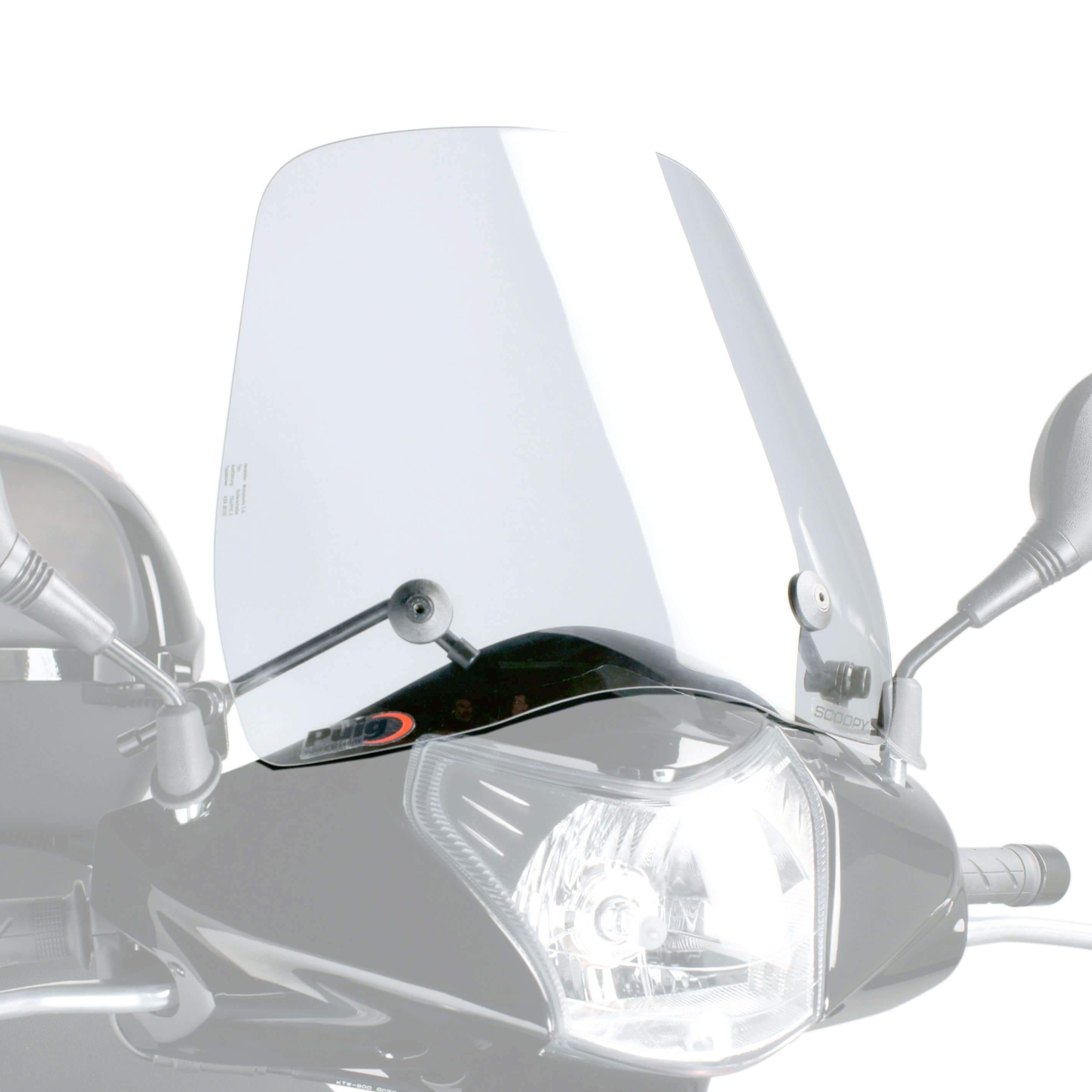 Puig Trafic Screen | Clear | Honda SH 300i 2007>2010-Screens-Pyramid Motorcycle Accessories