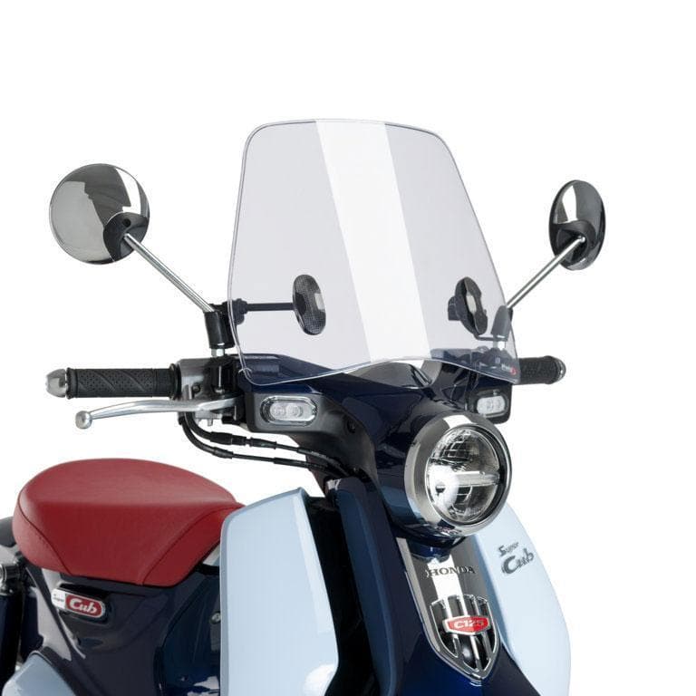 Puig Trafic Screen | Clear | Honda Super Cub C125 2018>Current-M3490W-Screens-Pyramid Motorcycle Accessories