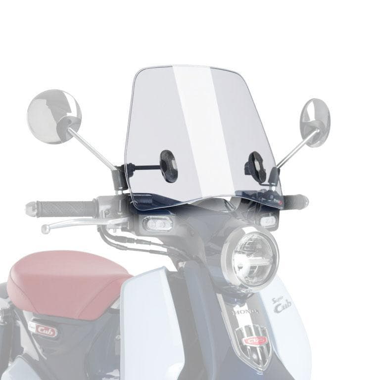 Puig Trafic Screen | Clear | Honda Super Cub C125 2018>Current-M3490W-Screens-Pyramid Motorcycle Accessories