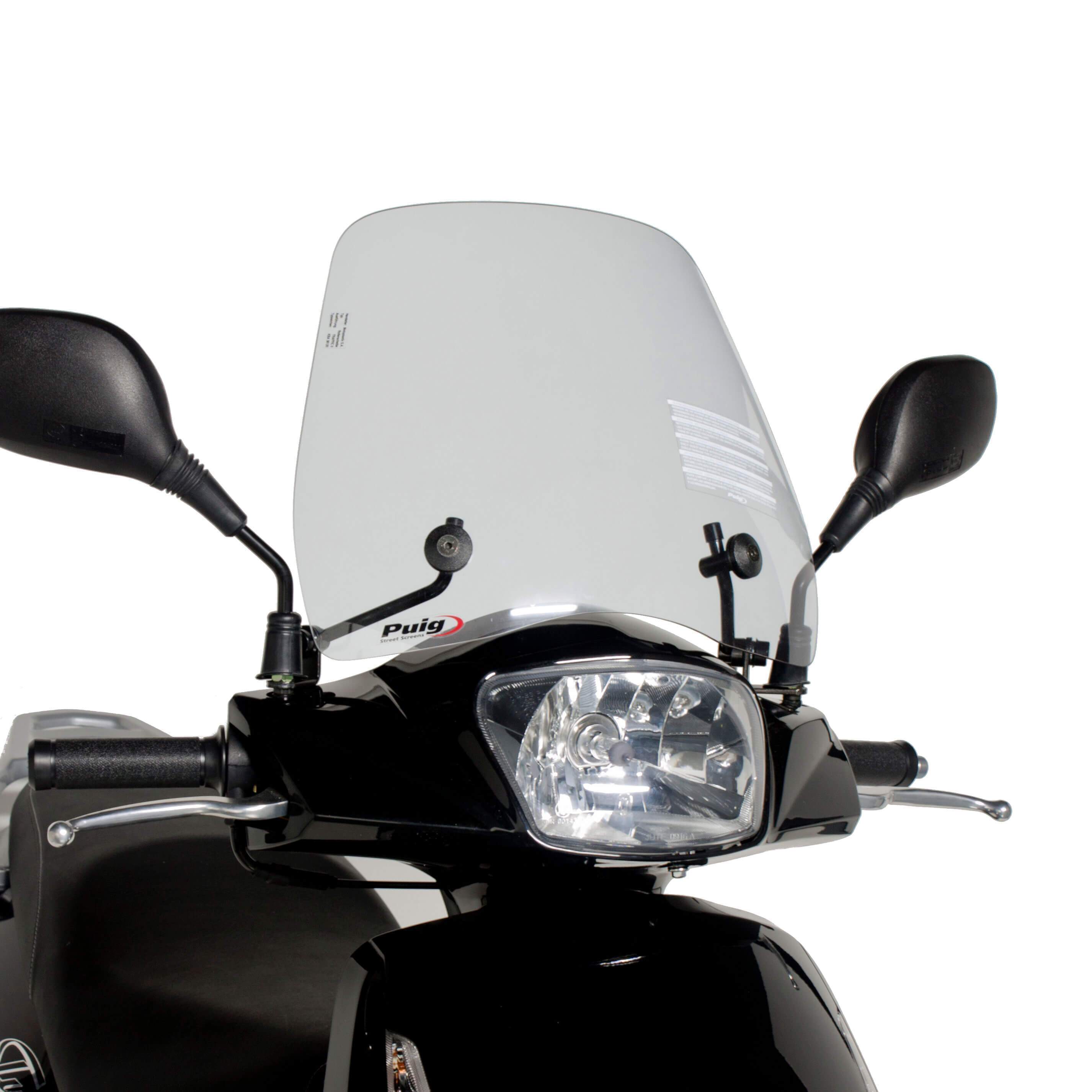 Puig Trafic Screen | Clear | Peugeot Tweet 125 Evo 2010>Current-M5874W-Screens-Pyramid Motorcycle Accessories