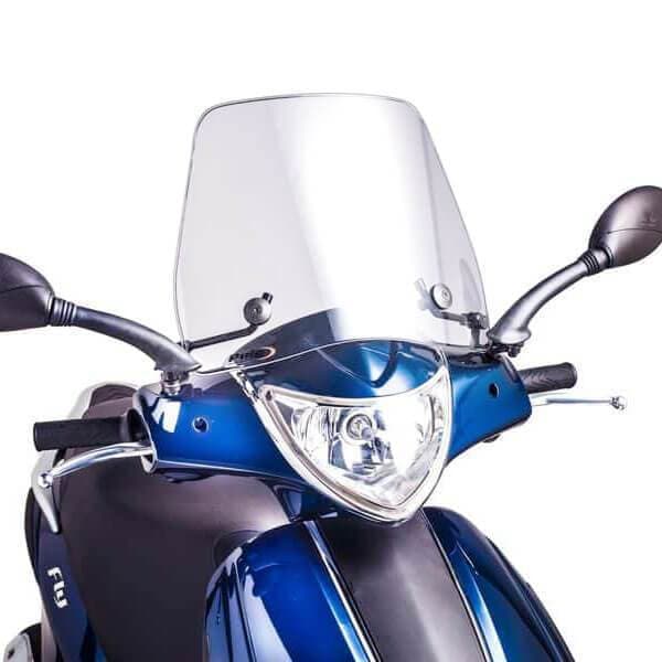 Puig Trafic Screen | Clear | Piaggio New Fly 50 2013>2018 -  Shop name