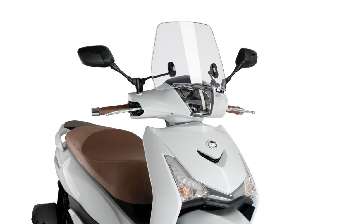 Puig Trafic Screen | Clear | Sym HD 300 2019>Current-M3685W-Screens-Pyramid Motorcycle Accessories