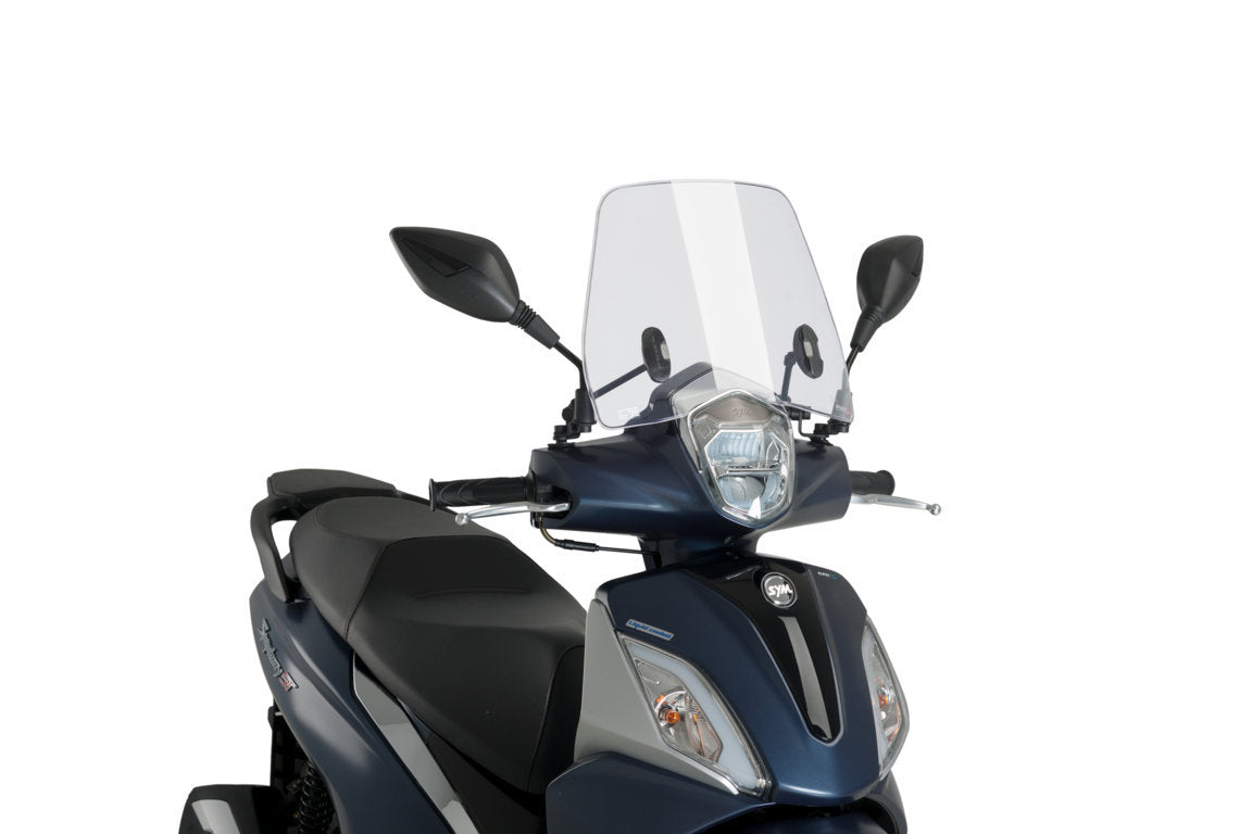 Puig Trafic Screen | Clear | Sym Symphony ST 125 LC 2021>Current-Screens-Pyramid Motorcycle Accessories