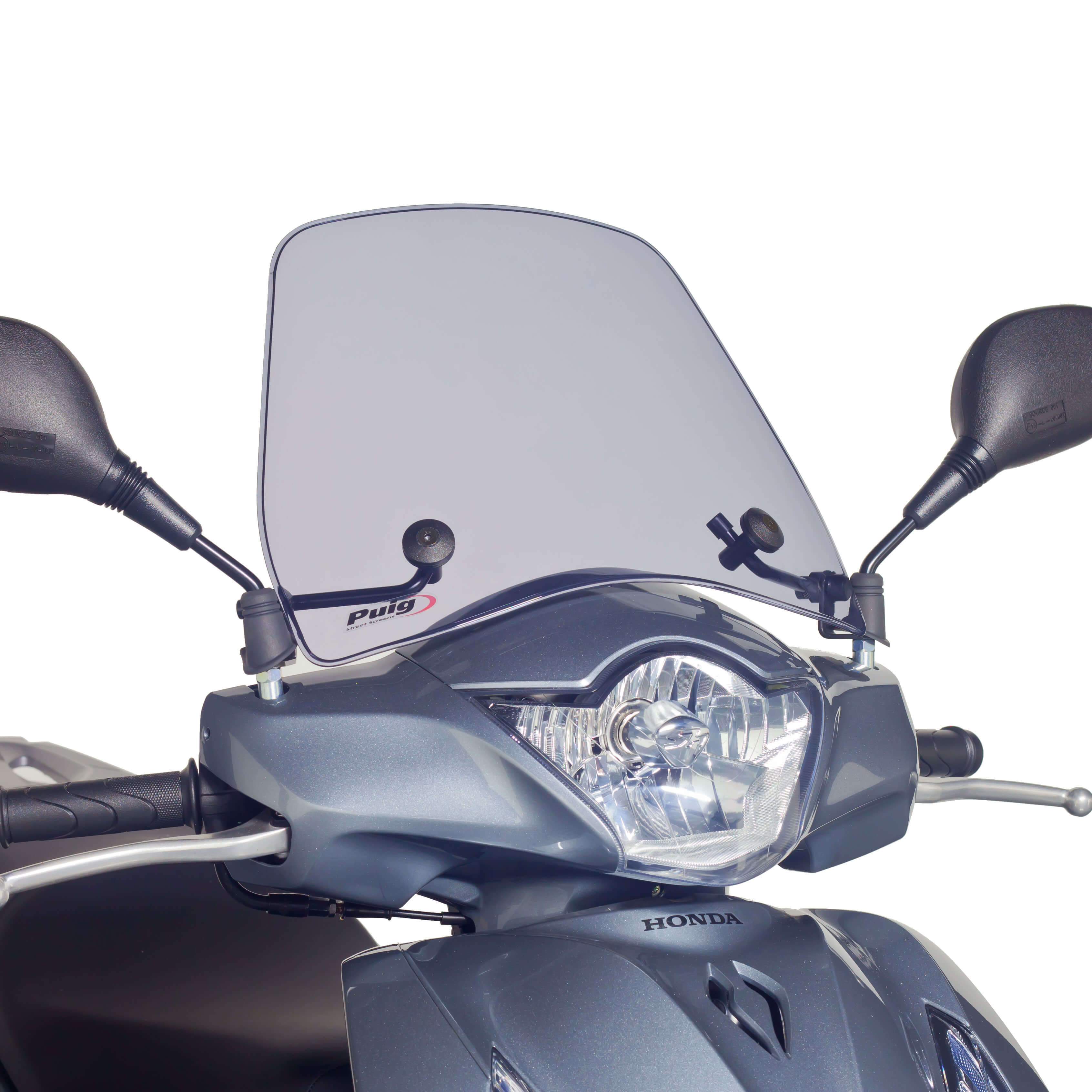 Puig Trafic Screen | Light Smoke | Honda SH 125i 2013>2016-Screens-Pyramid Motorcycle Accessories