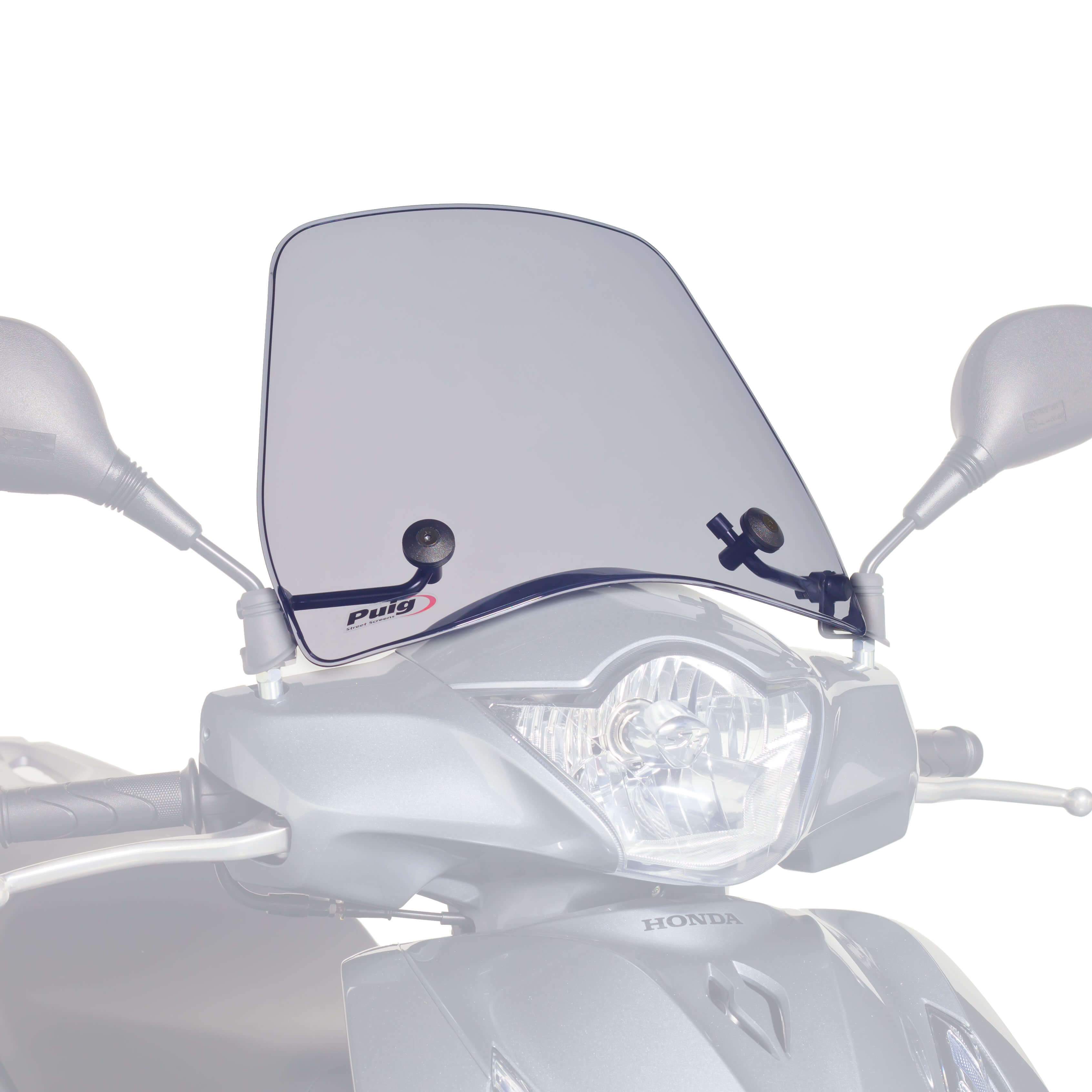 Puig Trafic Screen | Light Smoke | Honda SH 125i 2013>2016-Screens-Pyramid Motorcycle Accessories