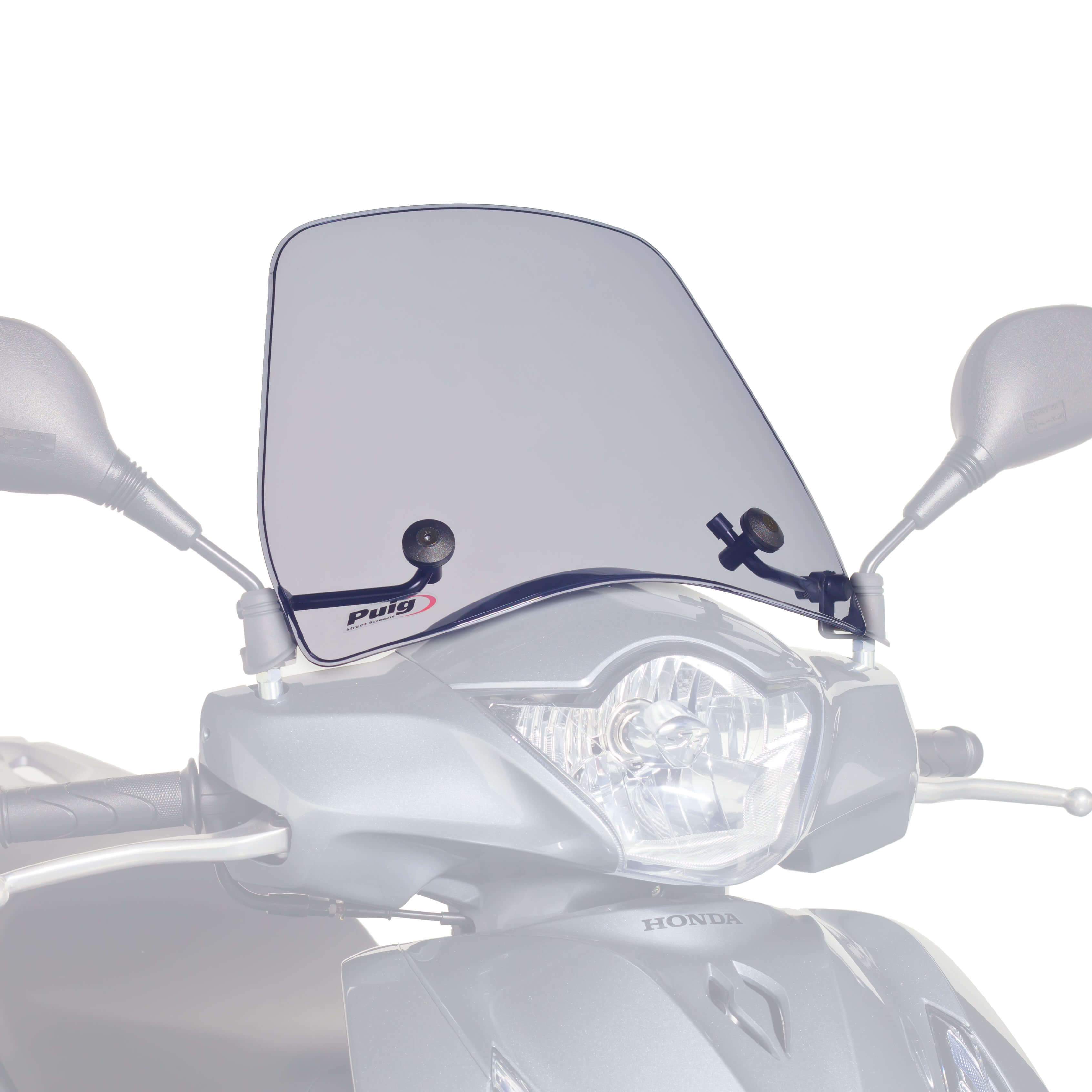 Puig Trafic Screen | Light Smoke | Honda SH 125i 2013>2016-M6411H-Screens-Pyramid Motorcycle Accessories