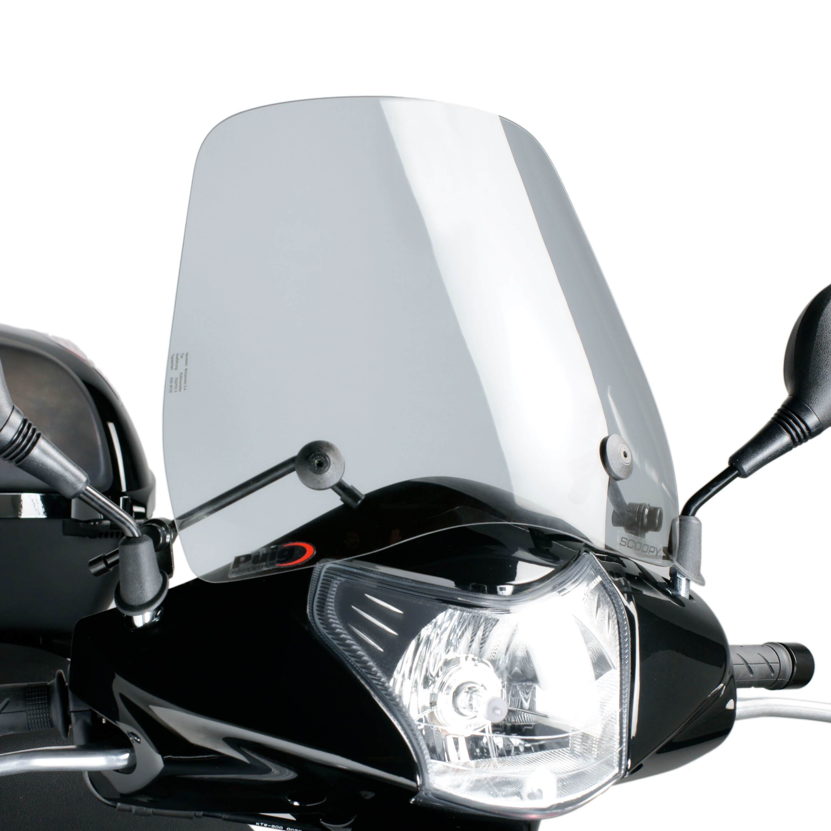 Puig Trafic Screen | Light Smoke | Honda SH 150i 2007>2008-Screens-Pyramid Motorcycle Accessories
