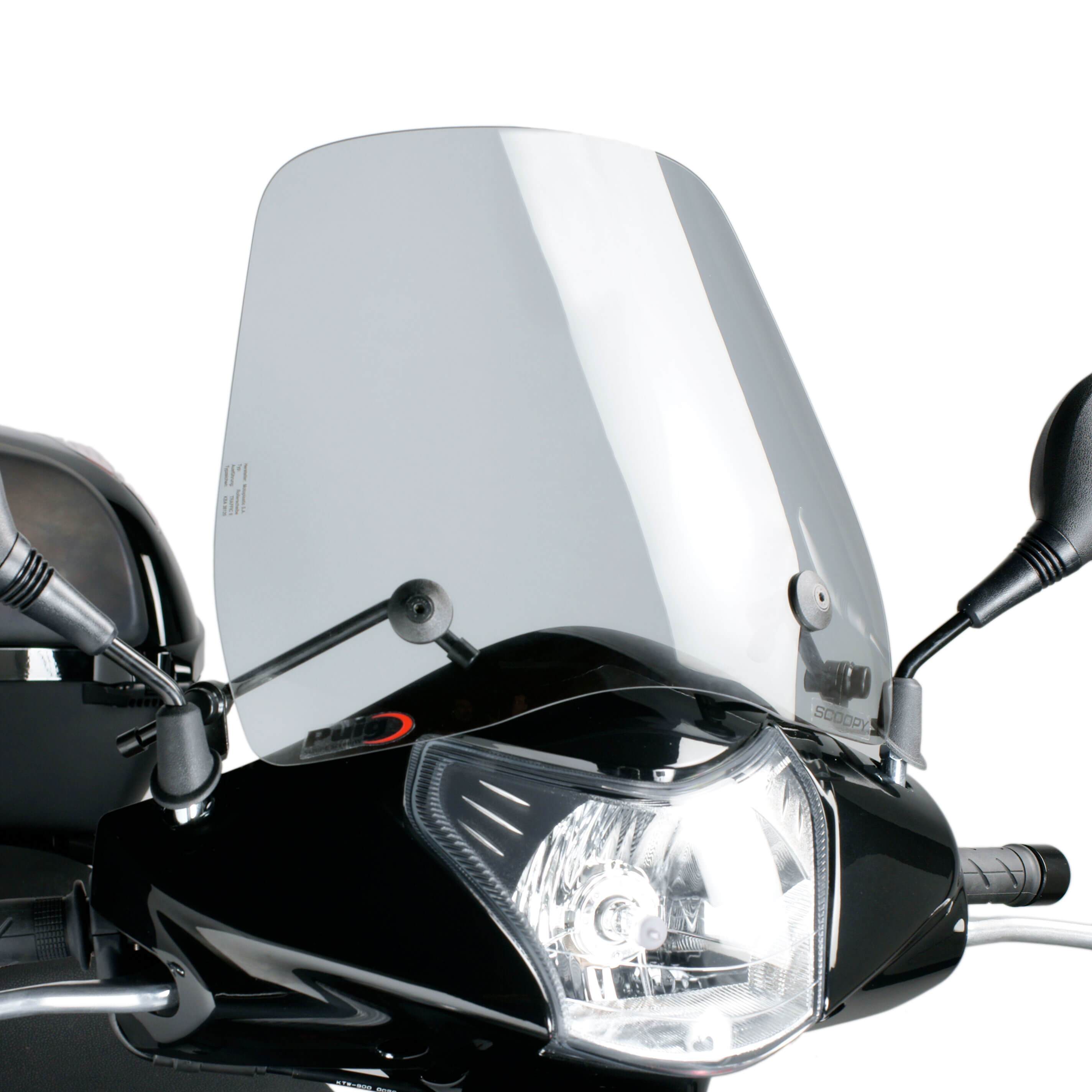 Puig Trafic Screen | Light Smoke | Honda SH 150i 2007>2008-M4045H-Screens-Pyramid Motorcycle Accessories