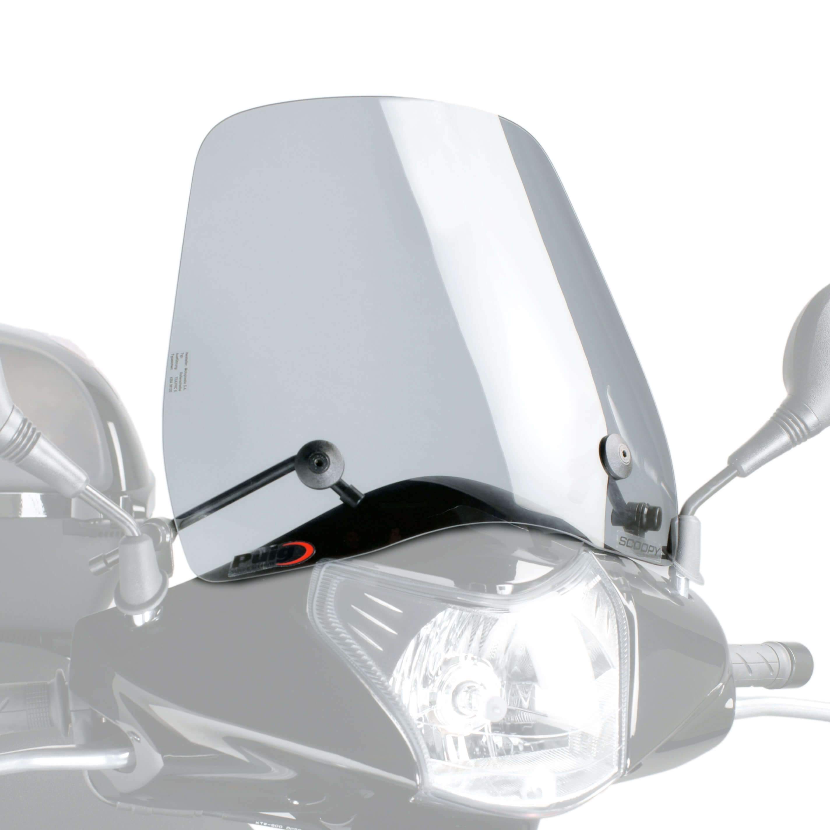 Puig Trafic Screen | Light Smoke | Honda SH 150i 2007>2008-Screens-Pyramid Motorcycle Accessories