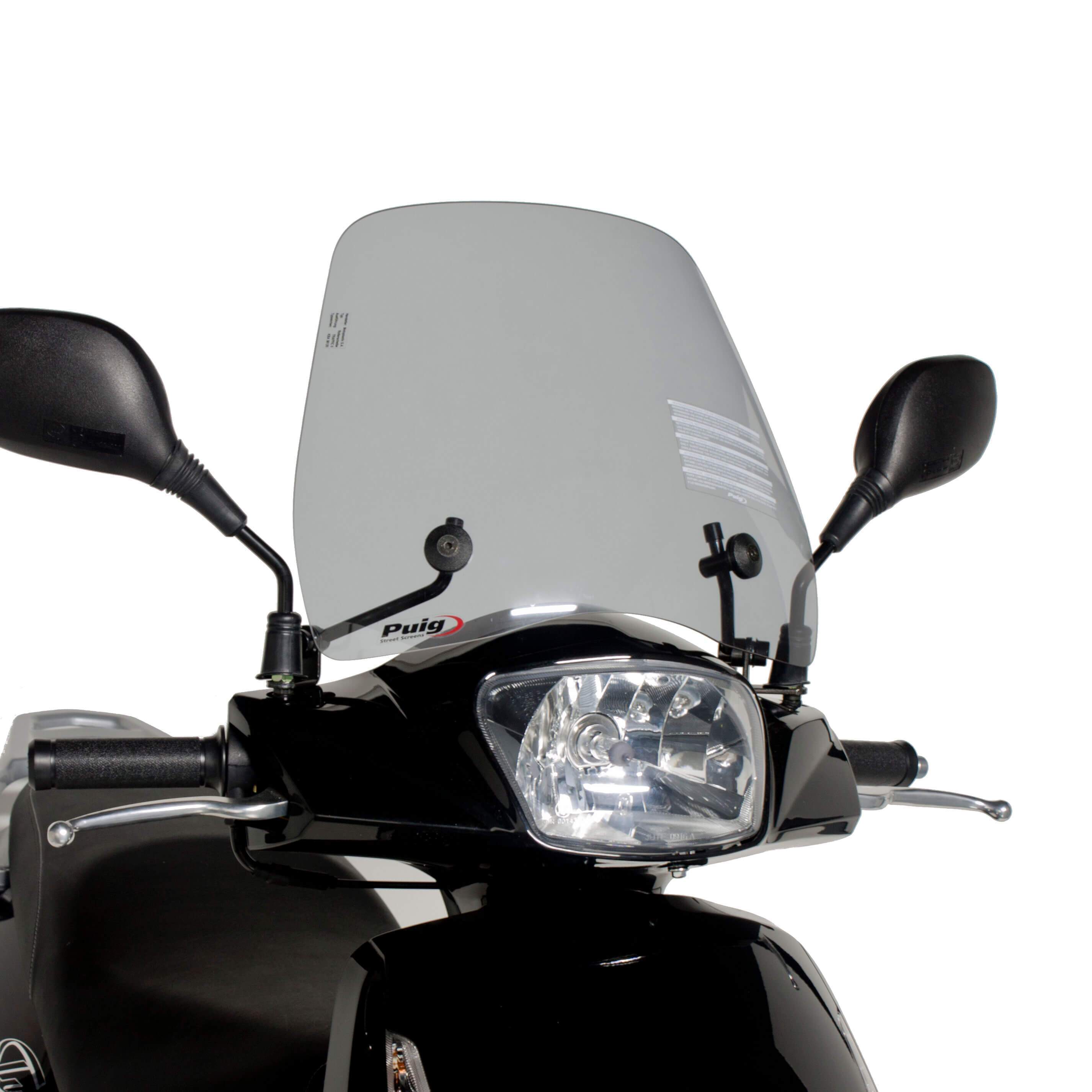 Puig Trafic Screen | Light Smoke | Peugeot Tweet 125 Evo RS 2012>Current-M5874H-Screens-Pyramid Motorcycle Accessories