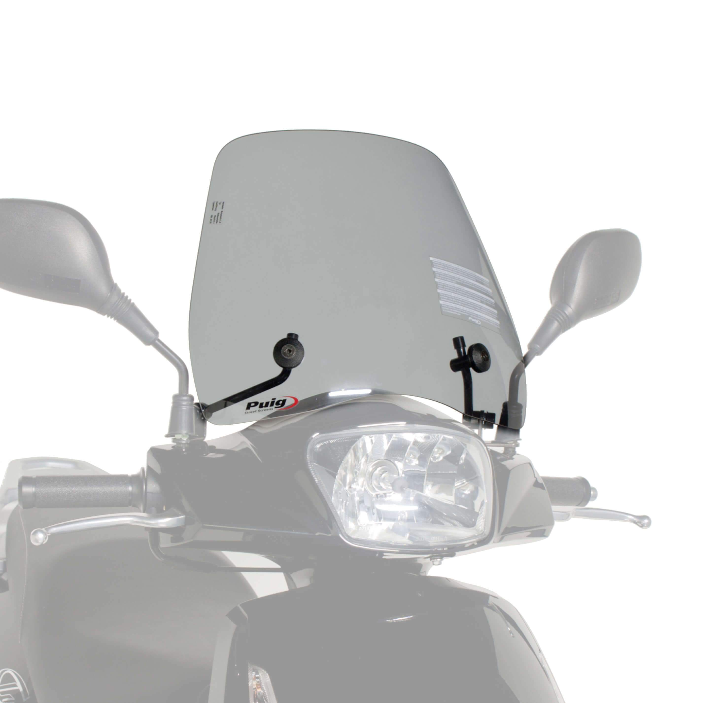 Puig Trafic Screen | Light Smoke | Peugeot Tweet 125 Evo RS 2012>Current-M5874H-Screens-Pyramid Motorcycle Accessories