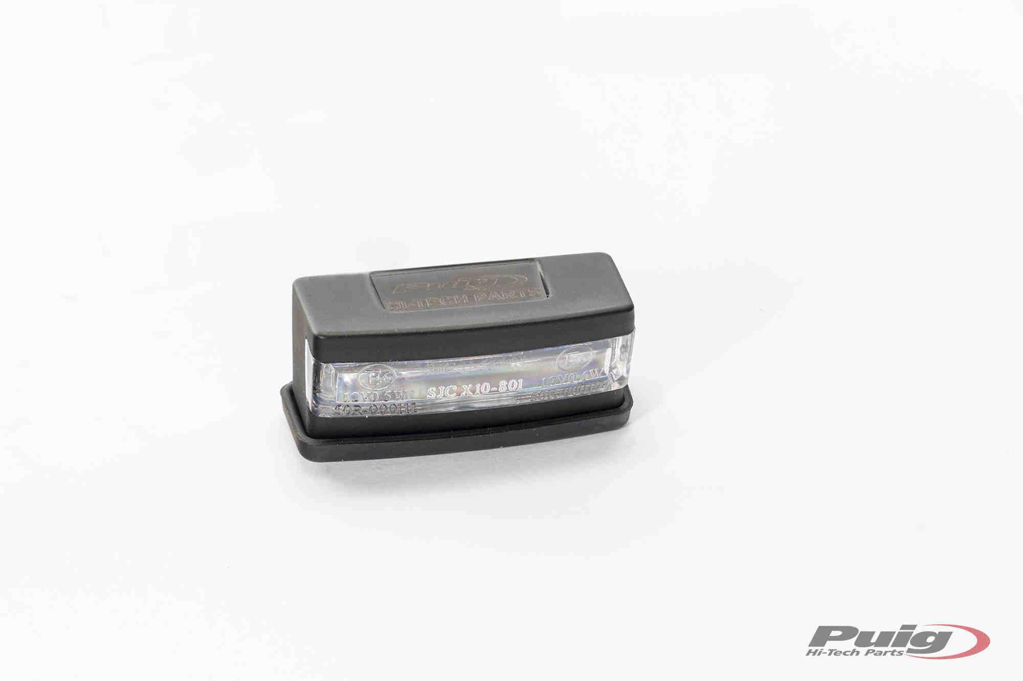 Puig Universal LED Number Plate Light | Black-M5577N-Lights-Pyramid Motorcycle Accessories