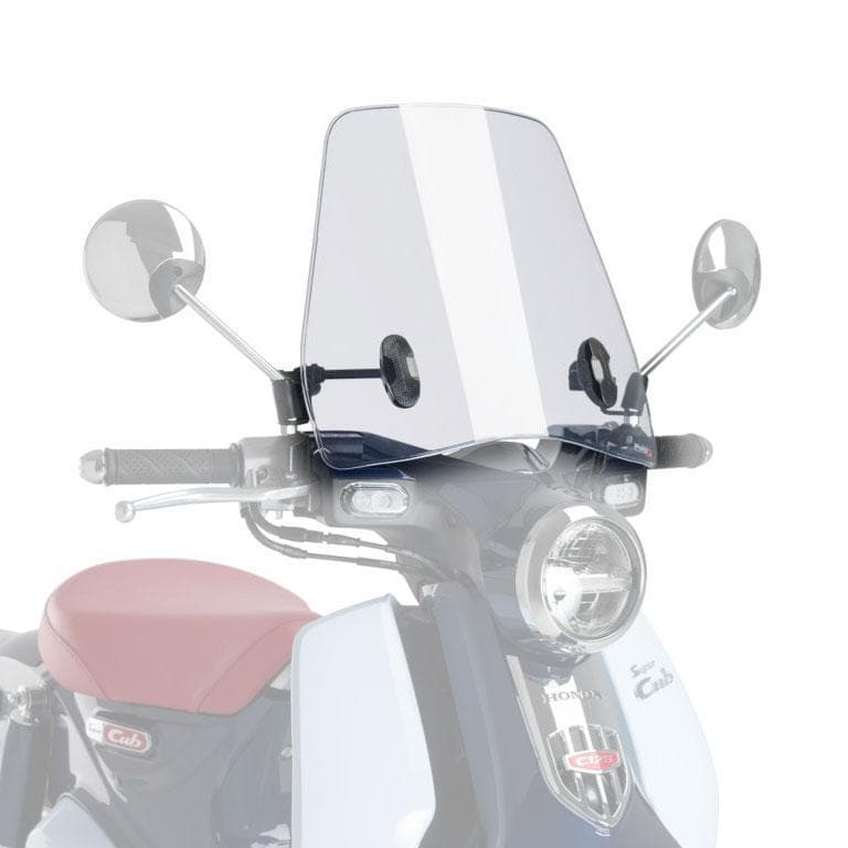 Puig Urban Screen | Clear | Honda Super Cub C125 2018>Current-M3491W-Screens-Pyramid Motorcycle Accessories