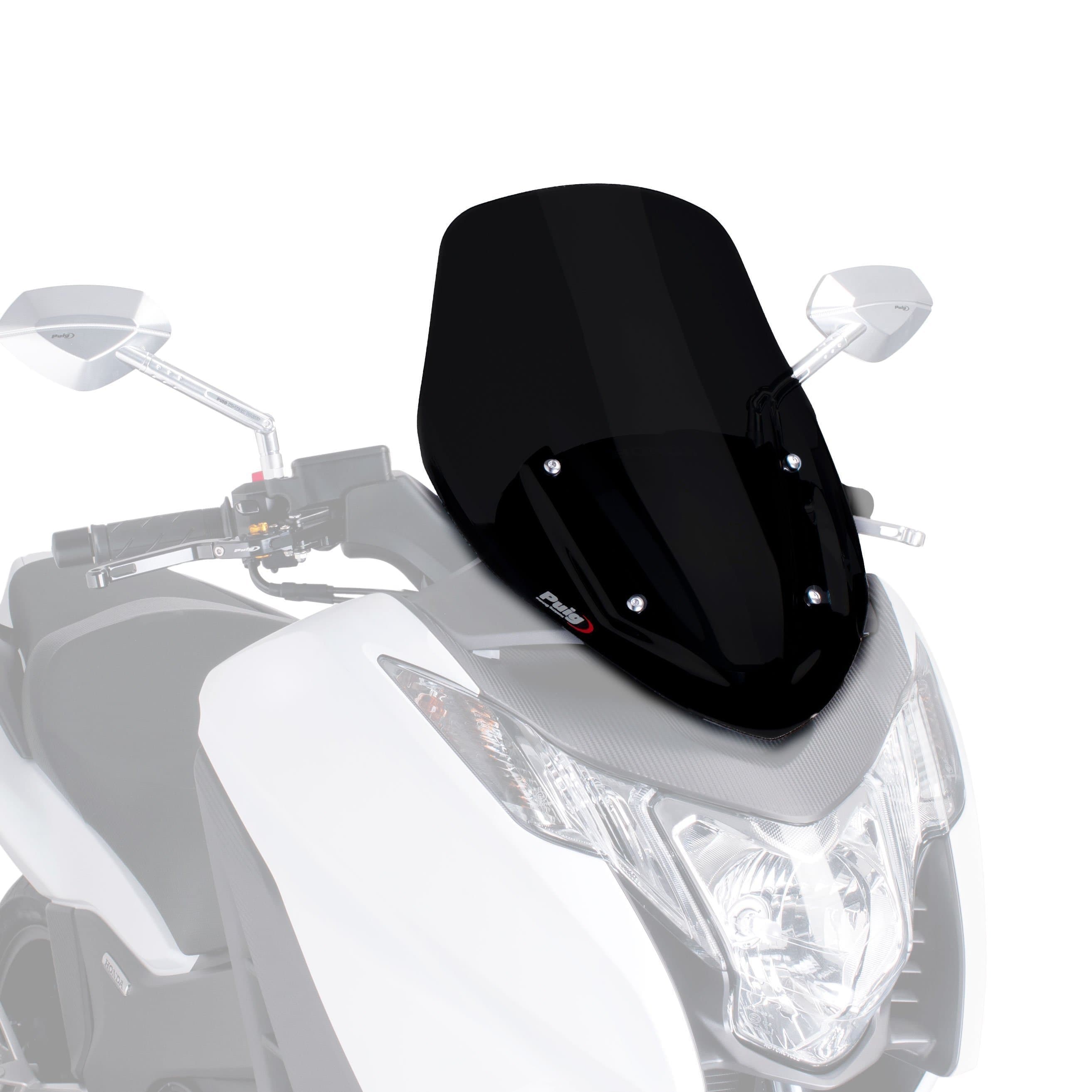 Puig V-Tech Line Sport Screen | Black (Opaque) | Honda NC 700 D Integra 2012>2013 -  Shop name